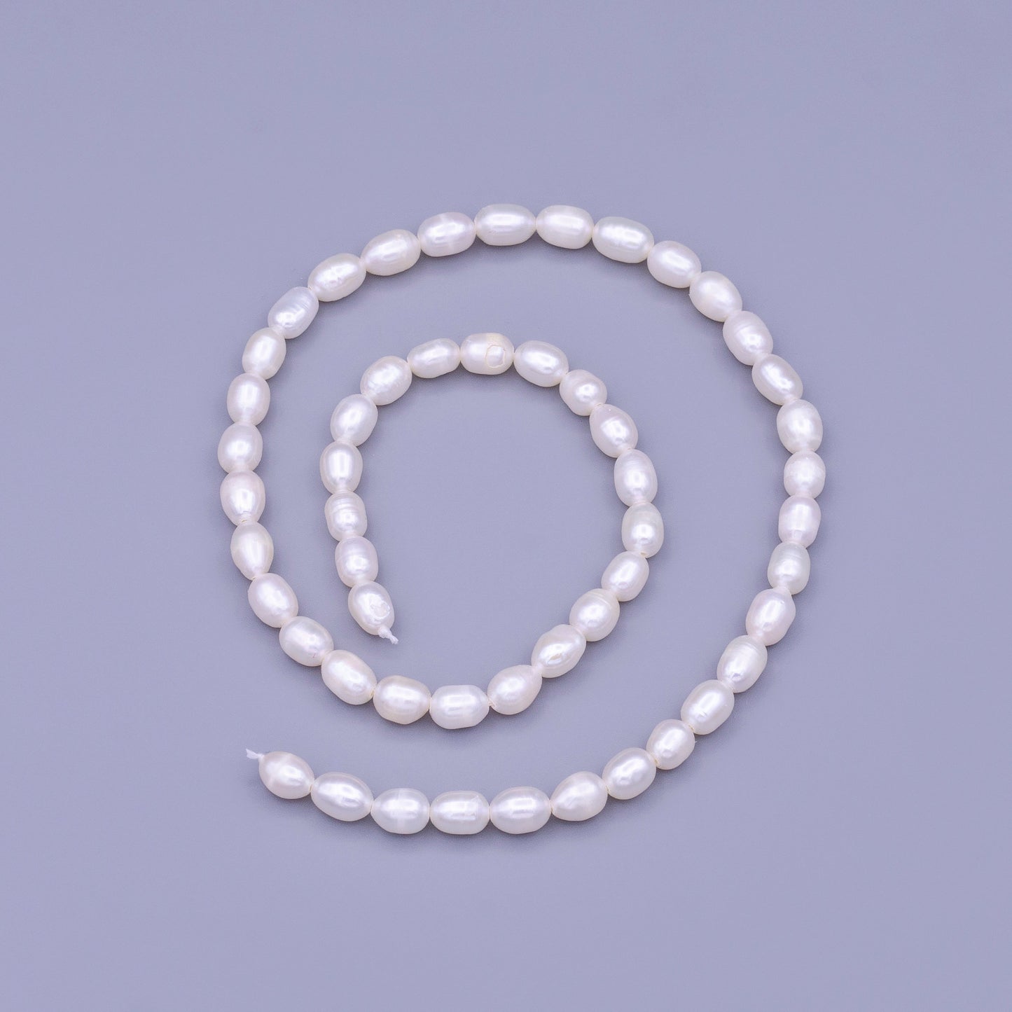 Grade AAA High Quality Natural Freshwater Baroque Seed Nugget Keshi Pearl Beads - White - approx 5 mm Length approx 14" strand WA1664