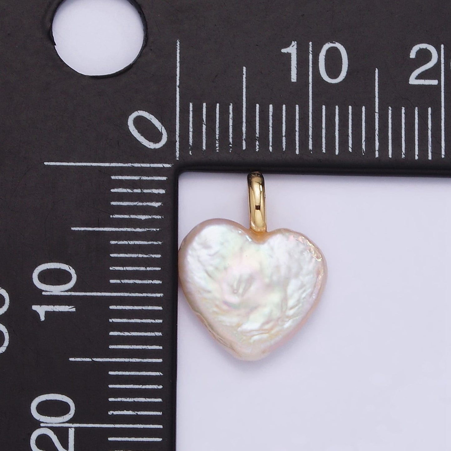 Dainty Heart Pearls Charm Gold White Baroque Freshwater Pearls For Necklace Bracelet Earring Wedding Jewelry Making Minimalist P1855