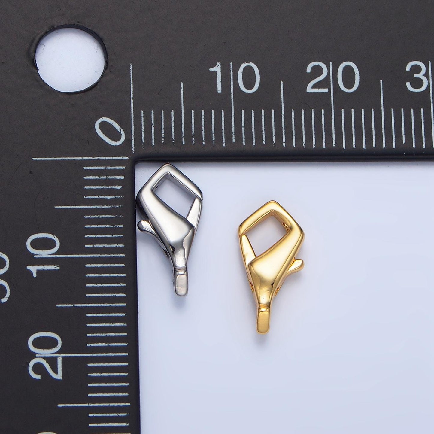Mini 24K Gold Filled Modern Lobster Clasps For Bracelet Necklace Jewelry Supply in Gold Silver Z962
