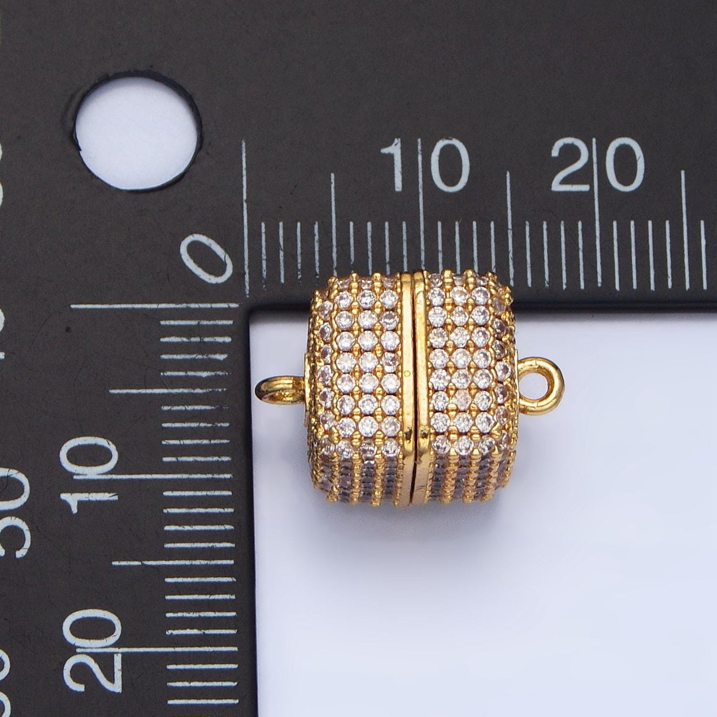 Gold Cube Magnetic Jewelry Clasp Gold Micro Pave Clasp Dainty Square Style Clasp for Jewelry Making Findings Z895