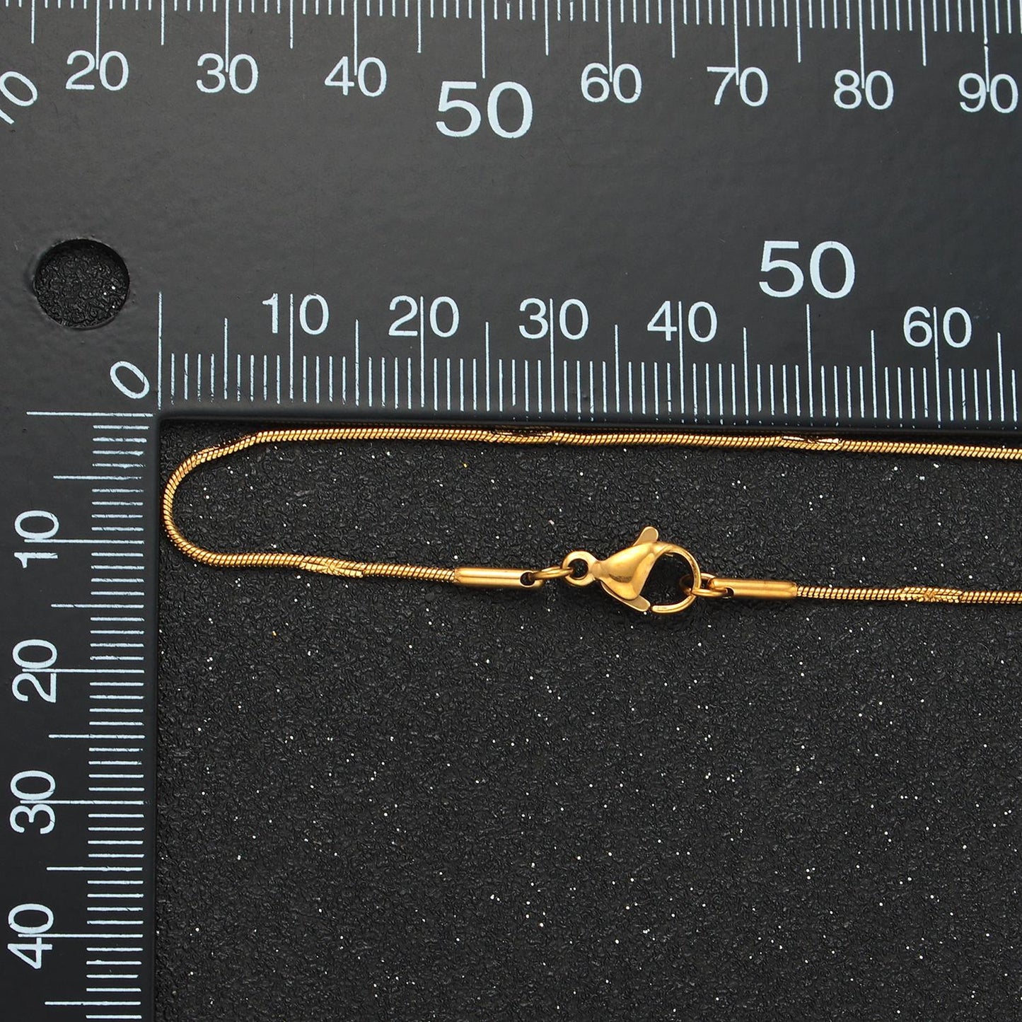 19.7 Inch Snake Chain Stainless Steel Necklace in Gold & Silver | WA-2594 WA2595