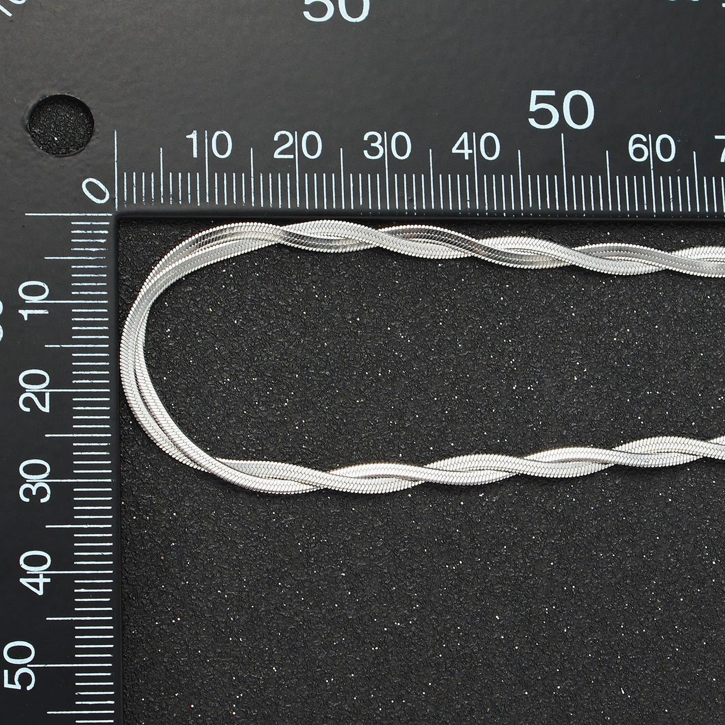 18 Inch Braided Herringbone Chain Mix Metal Chain Stainless Steel Necklace in Mixed Metal & Silver | WA-2614 WA-2615