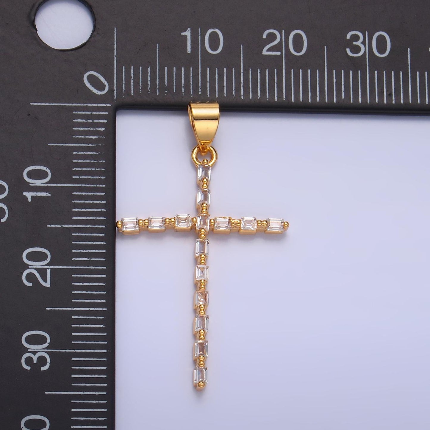 Pave Cubic Cross 18K gold filled Pendant, CZ Jesus Pendant, Earrings pendant, Bracelet Charm, Necklace Pendant, 18k Gold Filled Jewelry I244
