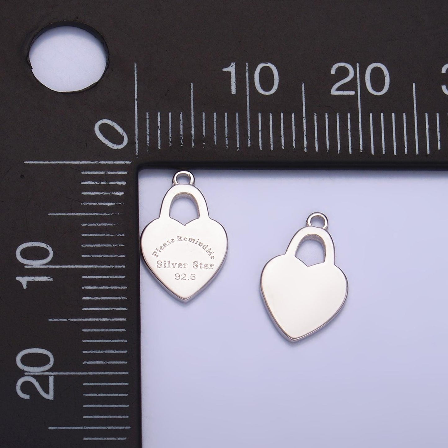 925 Sterling Silver Padlock Pendant Dainty Silver Lock Charm Padlock necklace bracelet Lock Charm Please Remind Me Message