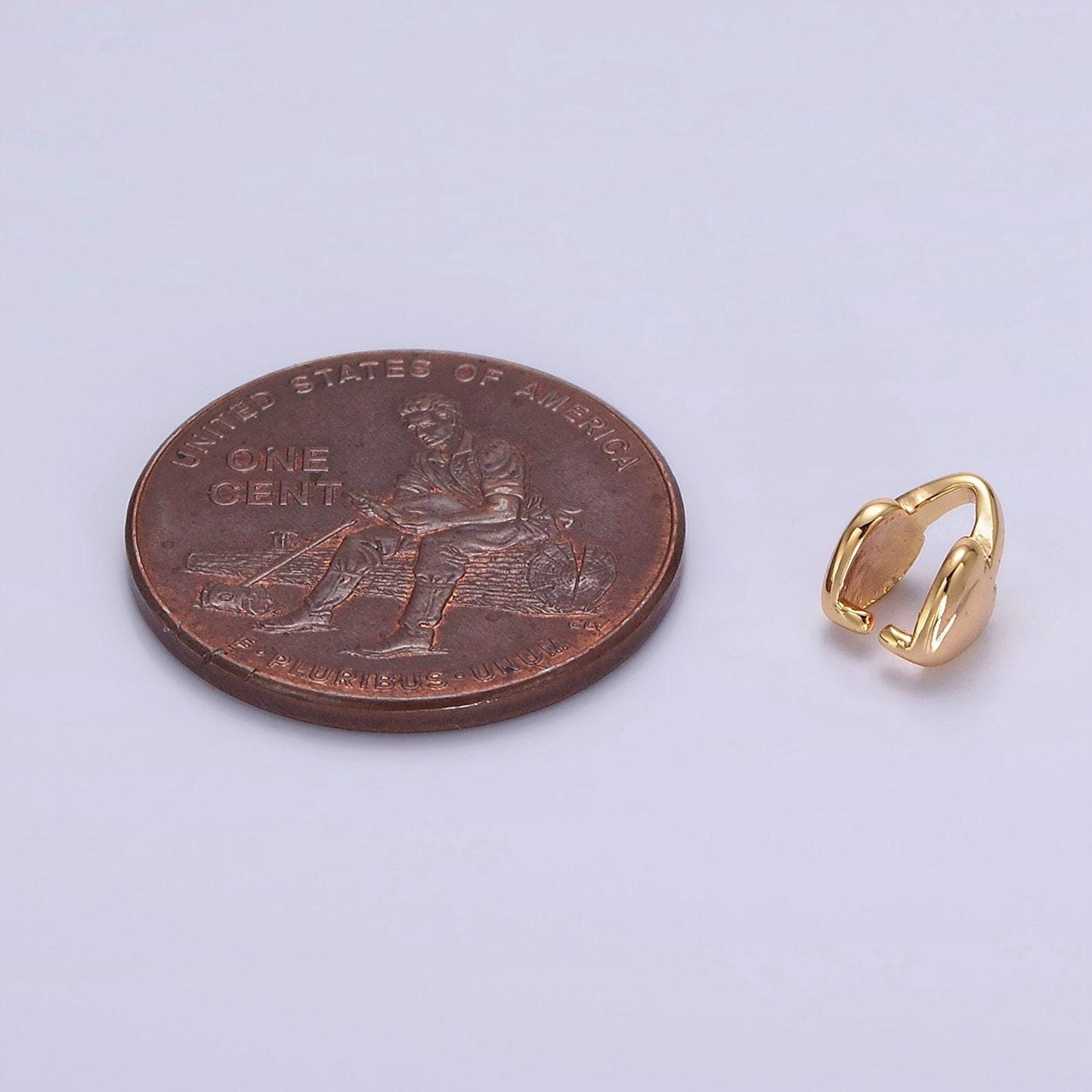 18k gold filled heart bail for pendant jewelry kit supplies for diy jewelry making | z-503