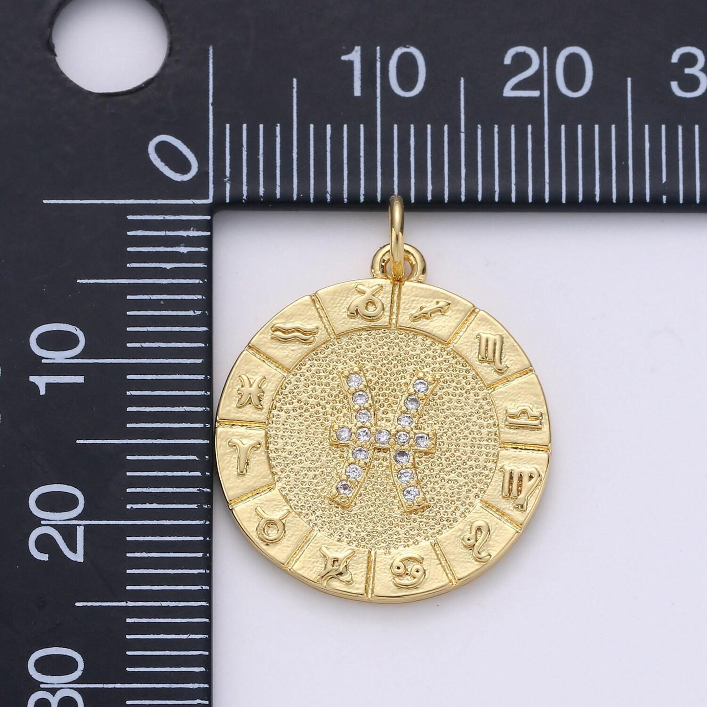 Gold zodiac charms micro pave constellation necklace pendant for zodiac necklace celestial jewelry making supply, a1749--1754