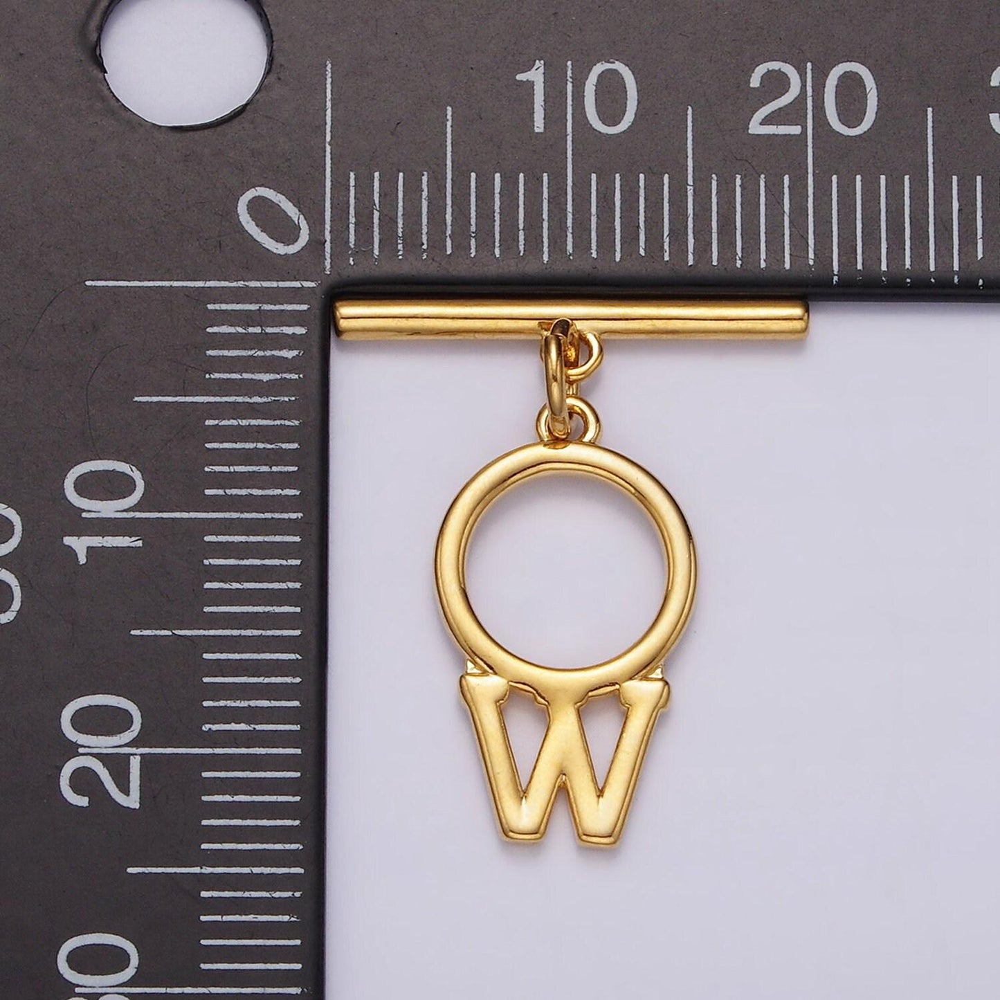 14K Gold Filled a-z initial letter toggle clasps closure personalized jewelry making findings supply clasp for Jewelry | A1093-A1105