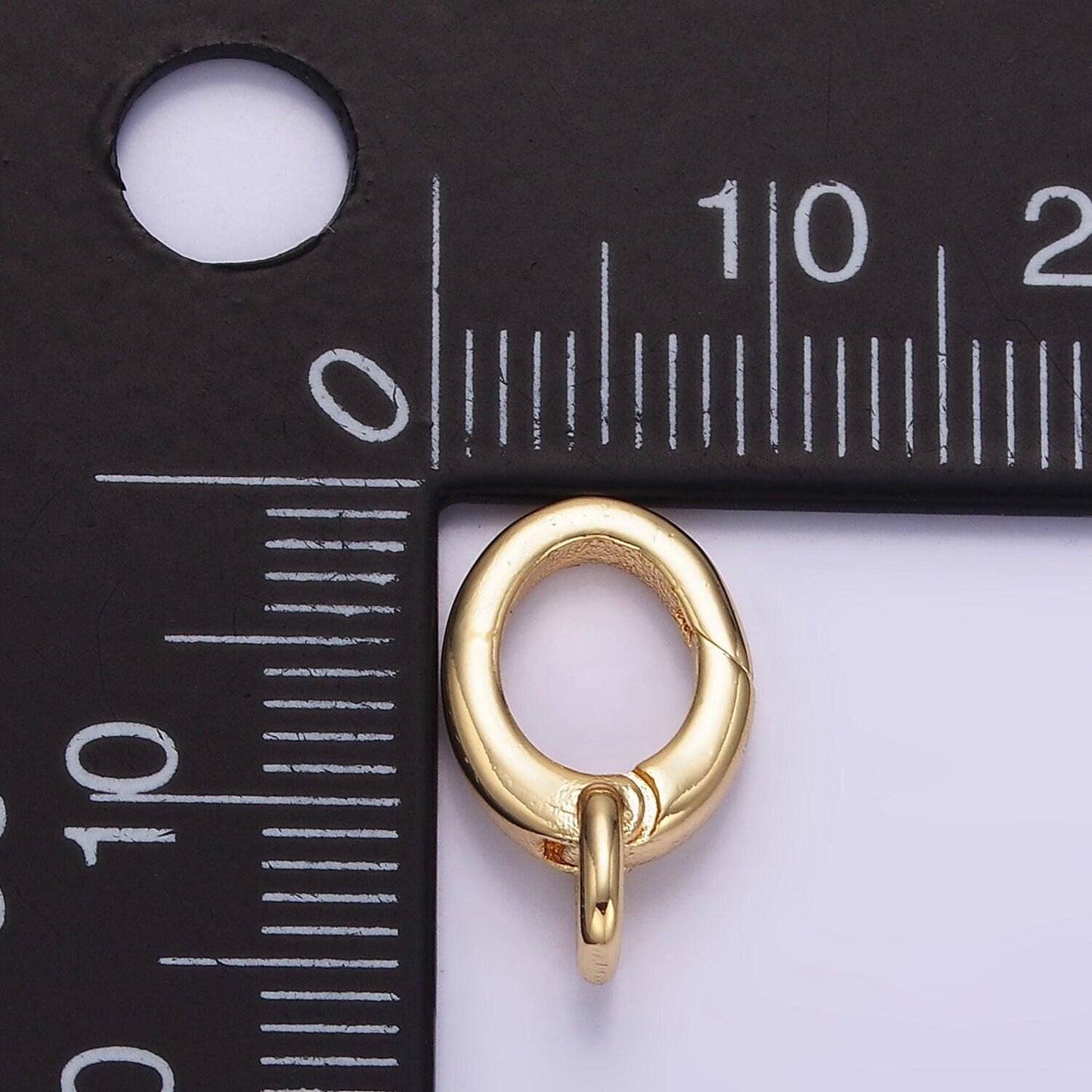 Gold & silver plain open clasp for jewelry making supply | z-808