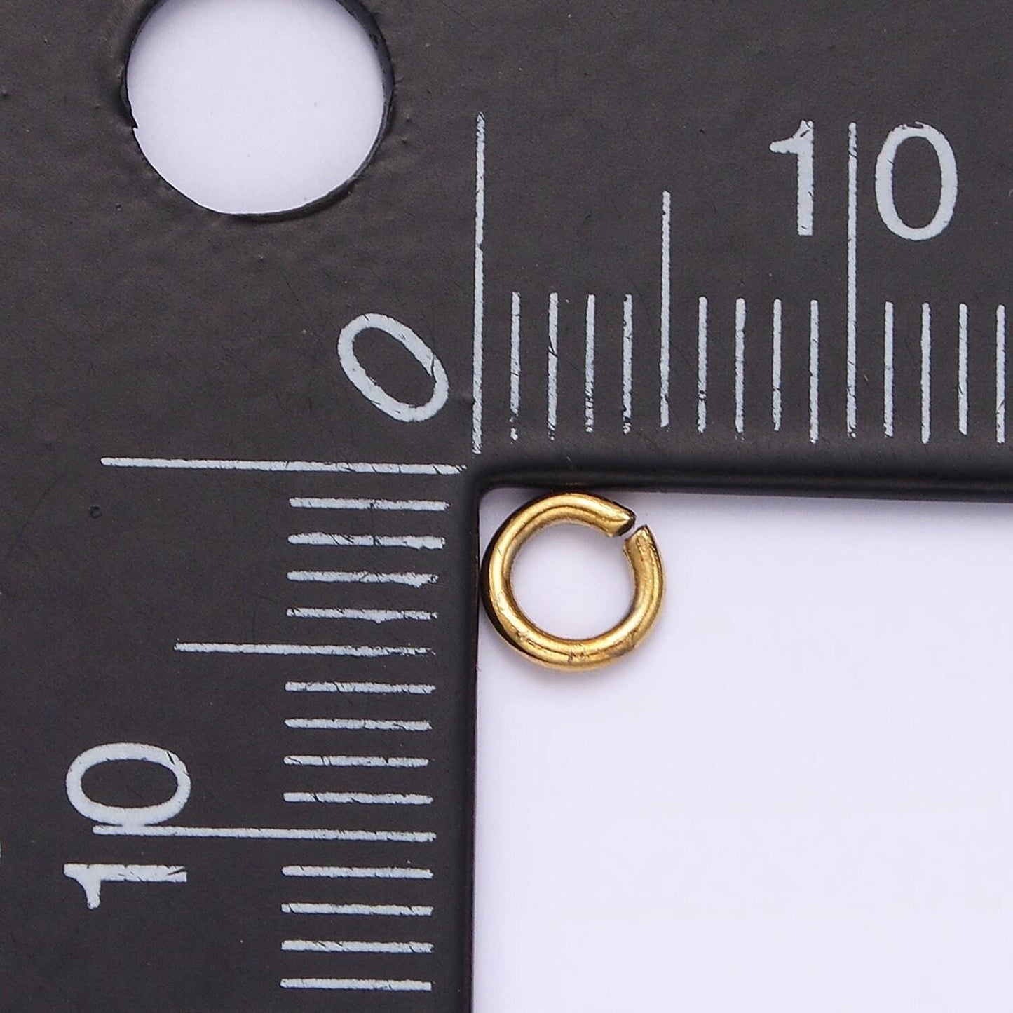 Stainless steel 5mm x 1mm jump ring pack jewelry making findings supply in gold & silver | z587 z588