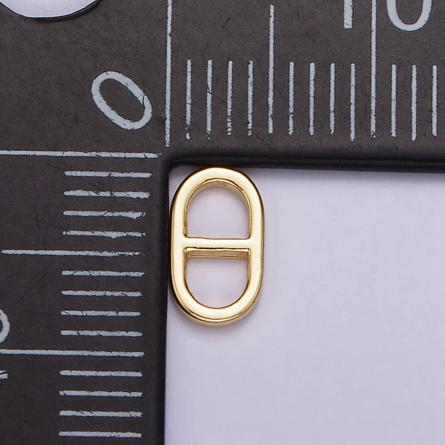14k gold filled 8mm anchor link oblong bar jewelry findings supply | z572