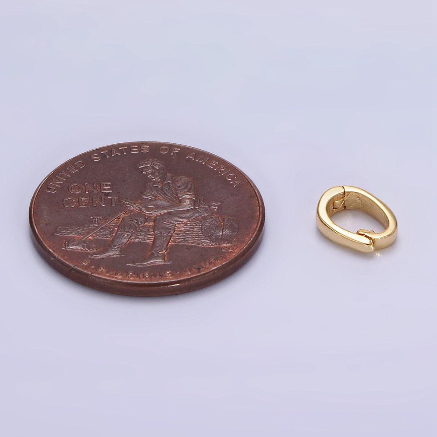 16k gold filled plain snap interchangeable charm holder jewelry supply| z491