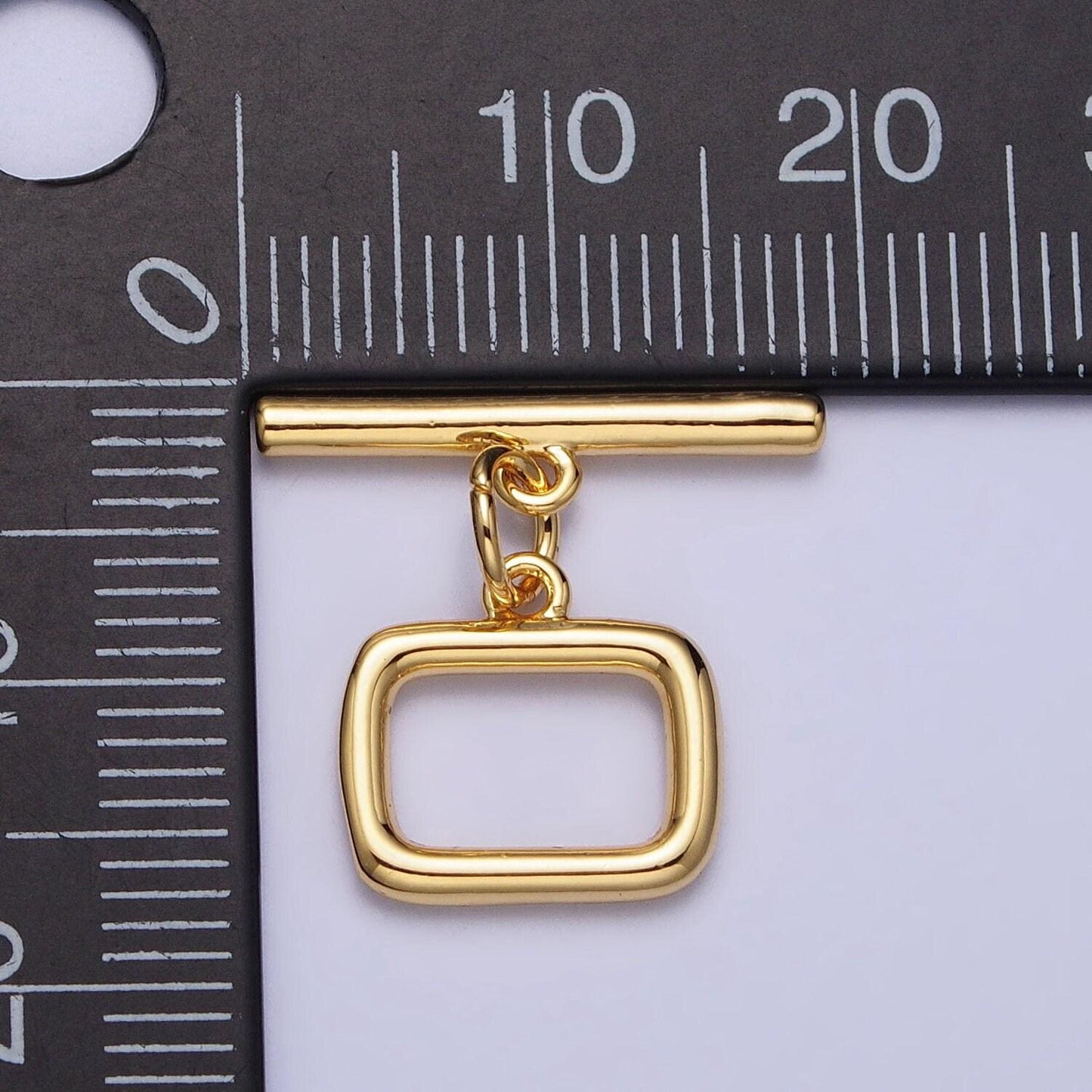 Simple toggle clasps, plain rectangle ot clasp for necklace bracelet, jewelry making 18mm end clasp z078