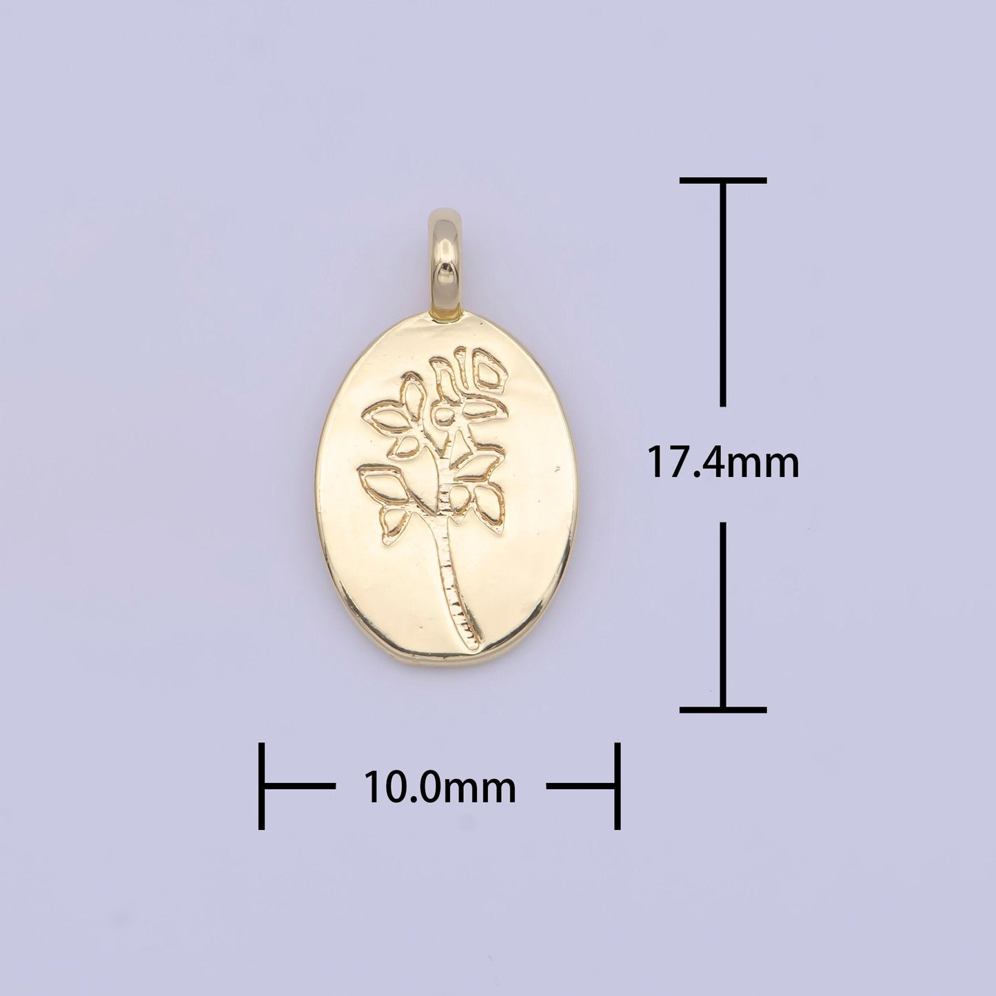 24k gold plated dainty plant leaves pendant, gold leaf flora charm for diy european charms beaded bracelet | x-719