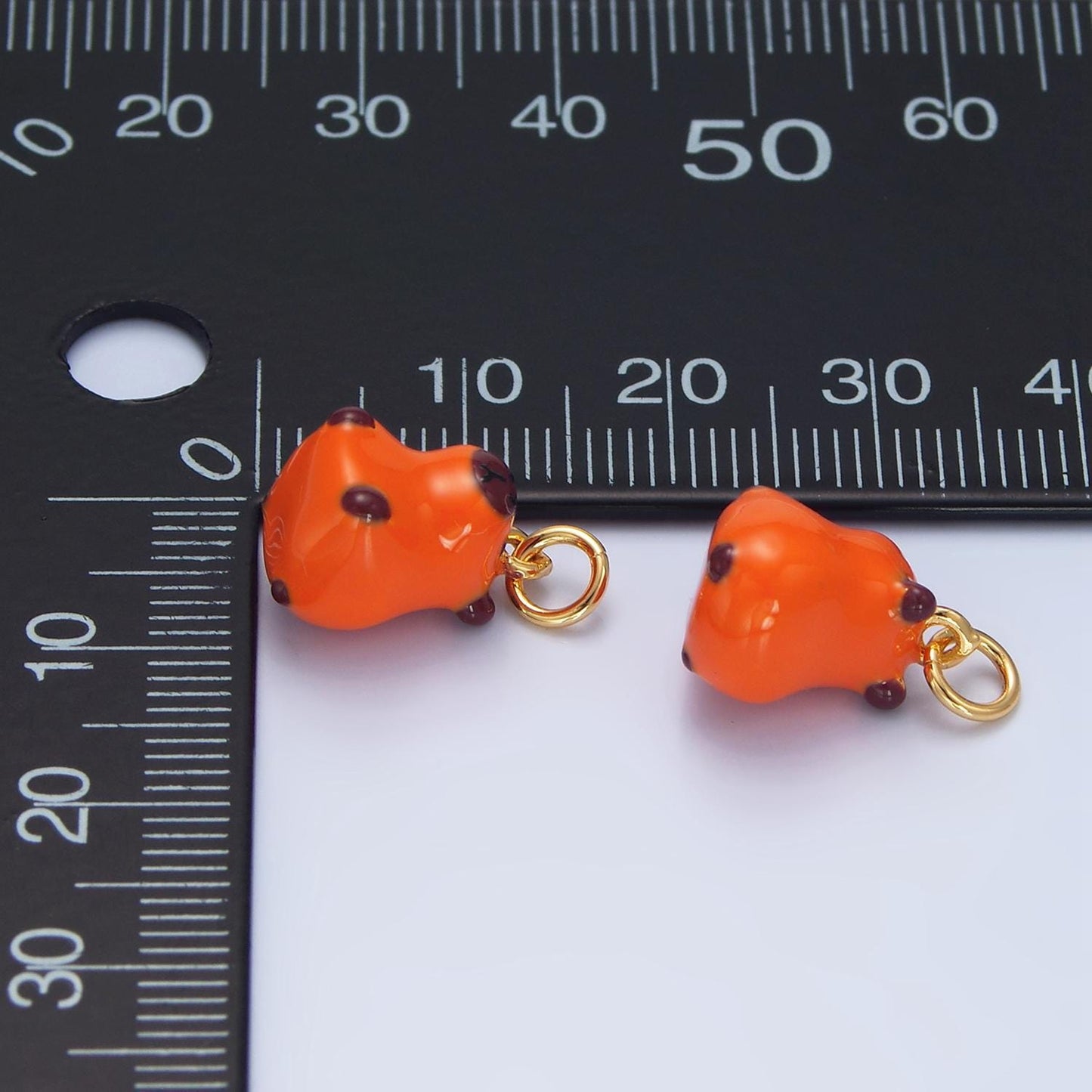 Cute capybara charms glass animal pendant diy jewelry making supply for bracelet necklace earring key chain tumbler charm x576