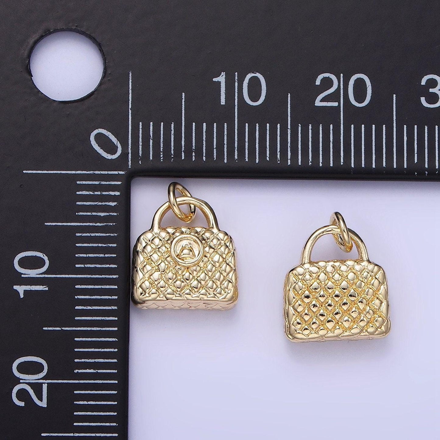 Mini puffy texture hand bag charm for bag lovers | w-659