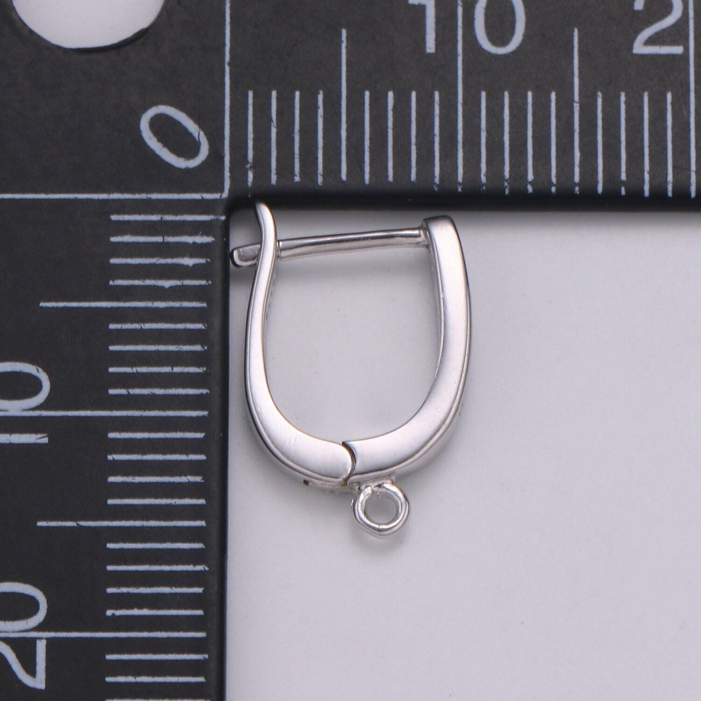 1 pair 925 sterling silver easy snap earring with jump ring, cz lever hoops for diy earring jewelry, snap click on earring,roundshape,sl-229