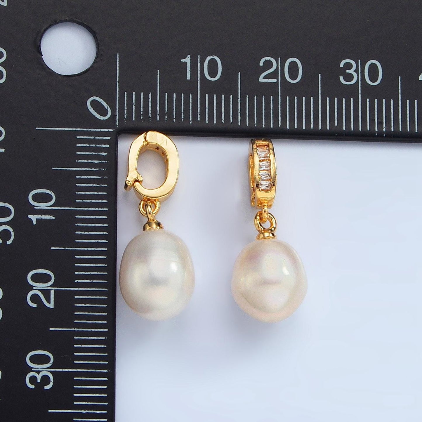 Beautiful white oval pear pearl charm teardrop genuine freshwater wedding pearls pendant with hinged pull clasp charm bail necklace p1873