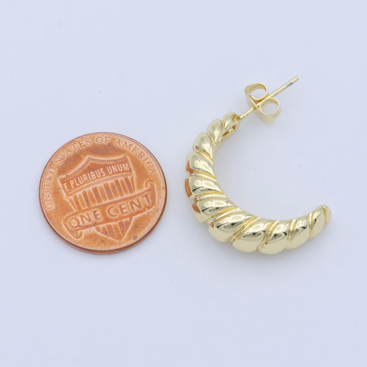 Dainty 14k gold filled croissant hoop earring gold hoop earring gift hoops hypoallergenic earring for everyday wear