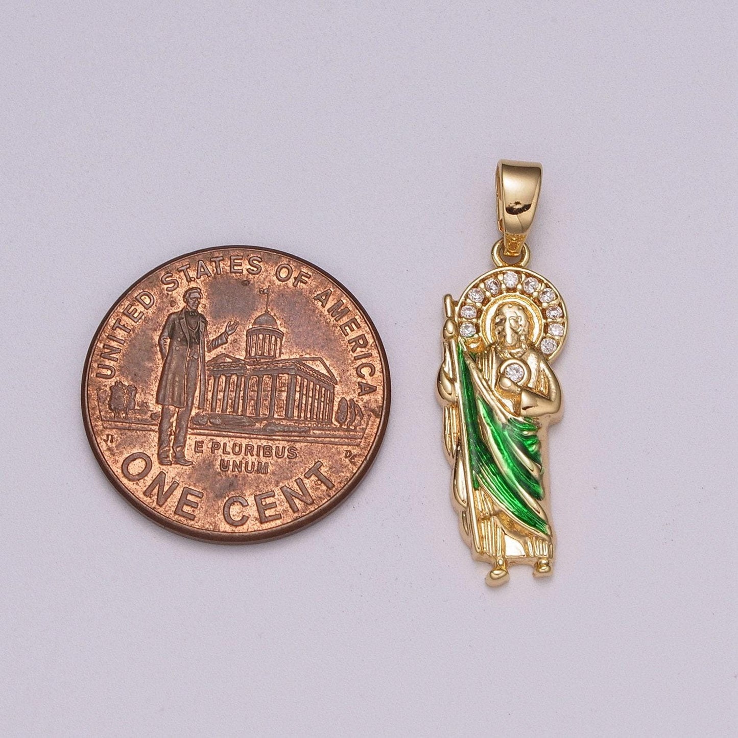 Gold filled saint jude necklace pendant ~san judas tadeo cadena~ religious saint jude~ grandiosa cadena de san judas, n-1399