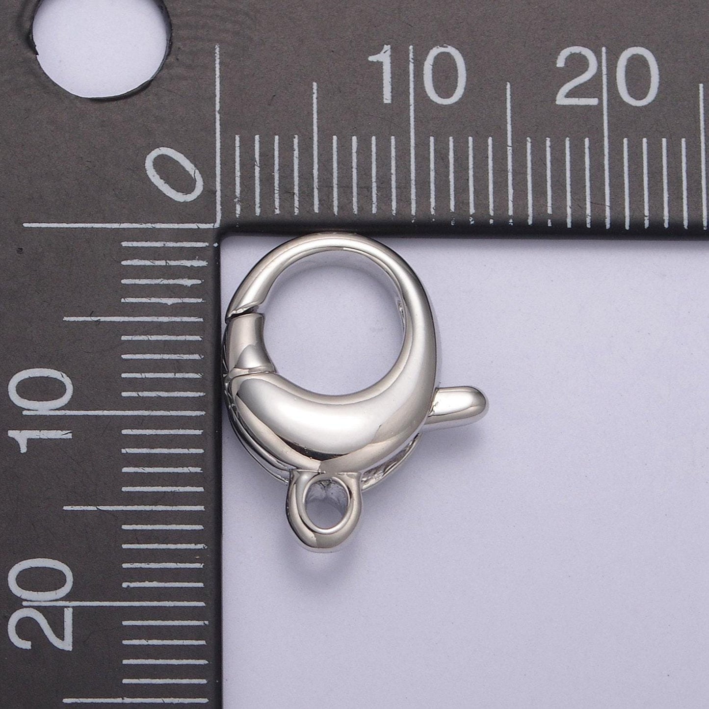 Gold / silver lobster clasps - oval style in 24k gold filled l-594 / l-595