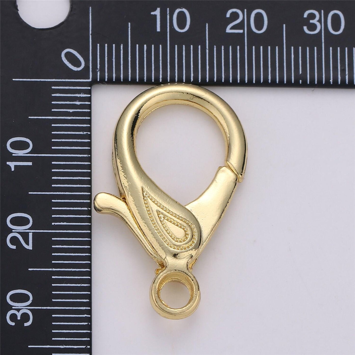 1pc wholesale lobster clasp 14k gold , lobster claw with jump ring for jewelry necklace bracelet anklet making, size 31mmx20mm, k-345