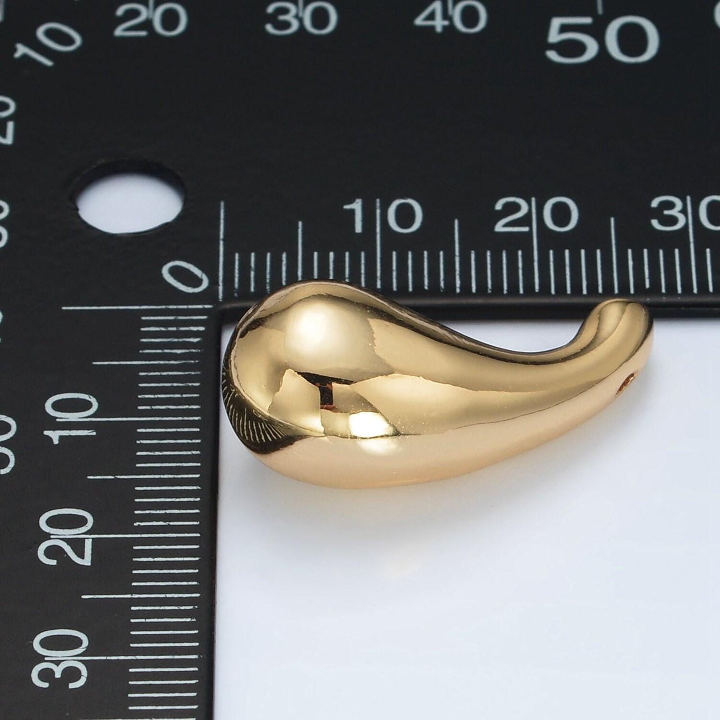 Gold tear drop pair pendant 24k gold filled teardrop simple findings minimalist geometry dangle pendant trend jewelry necklace pendant