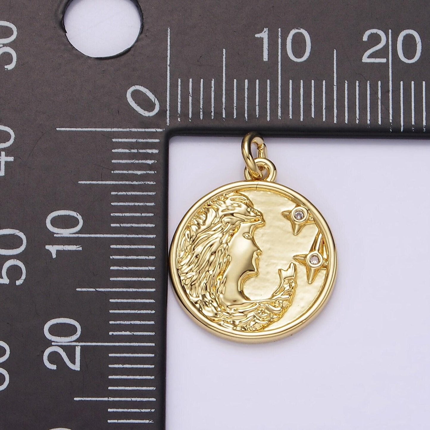 Gold Female Symbol Charms 18K Gold Filled Pendant female gender Charm Bracelet Necklace for DIY Jewelry Making Supply Charms-00563