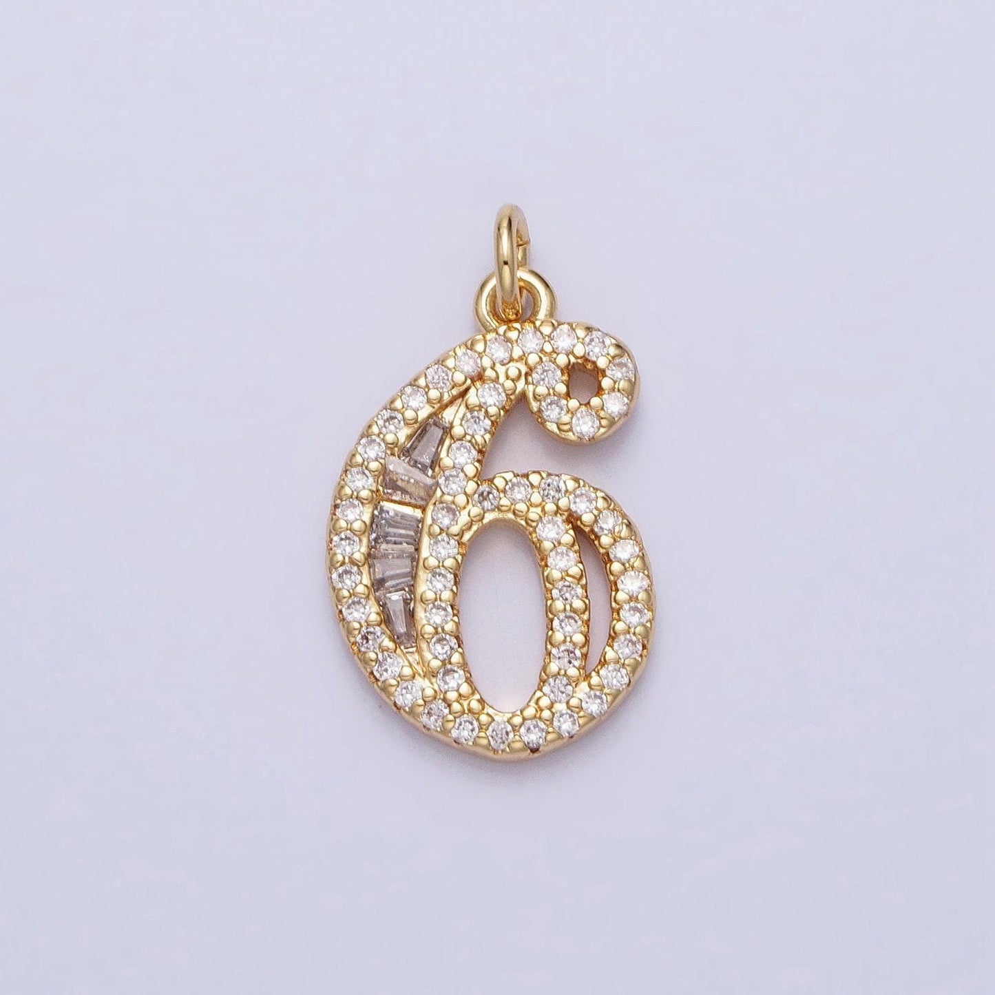 Micro pave cz block script number charms pave dangle gold filled number charms women pave number findings number 0-9 charms ac519 ac520