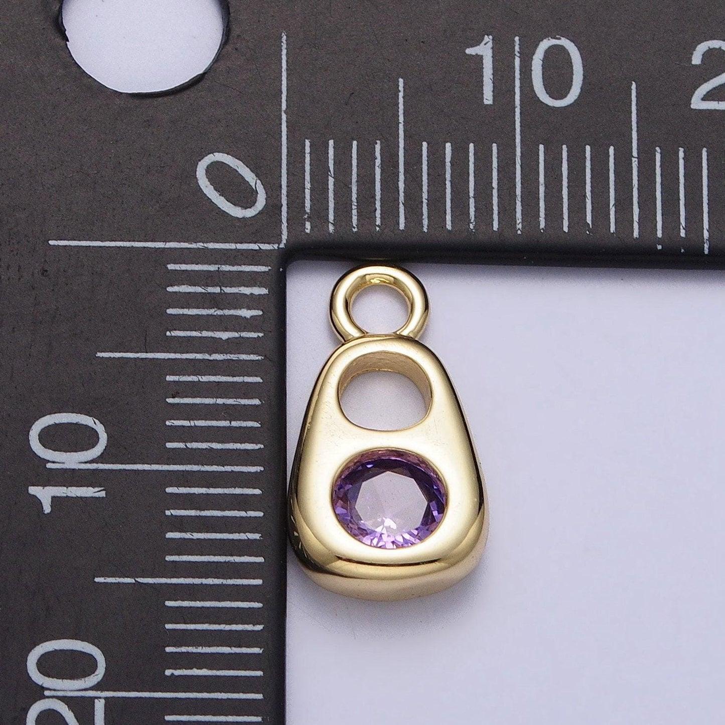 14k gold filled soda tab, pull tab, can tab pendant charm for bracelet necklace wholesale pendants jewelry making craft supplies ac327