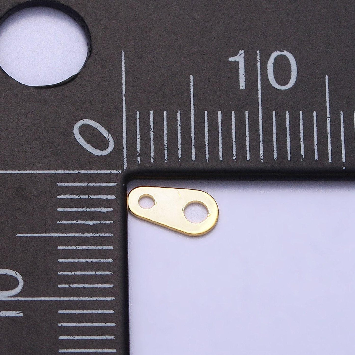 7mm gold plated clasp tag ends for necklace bracelet anklet jewelry making supply ac245