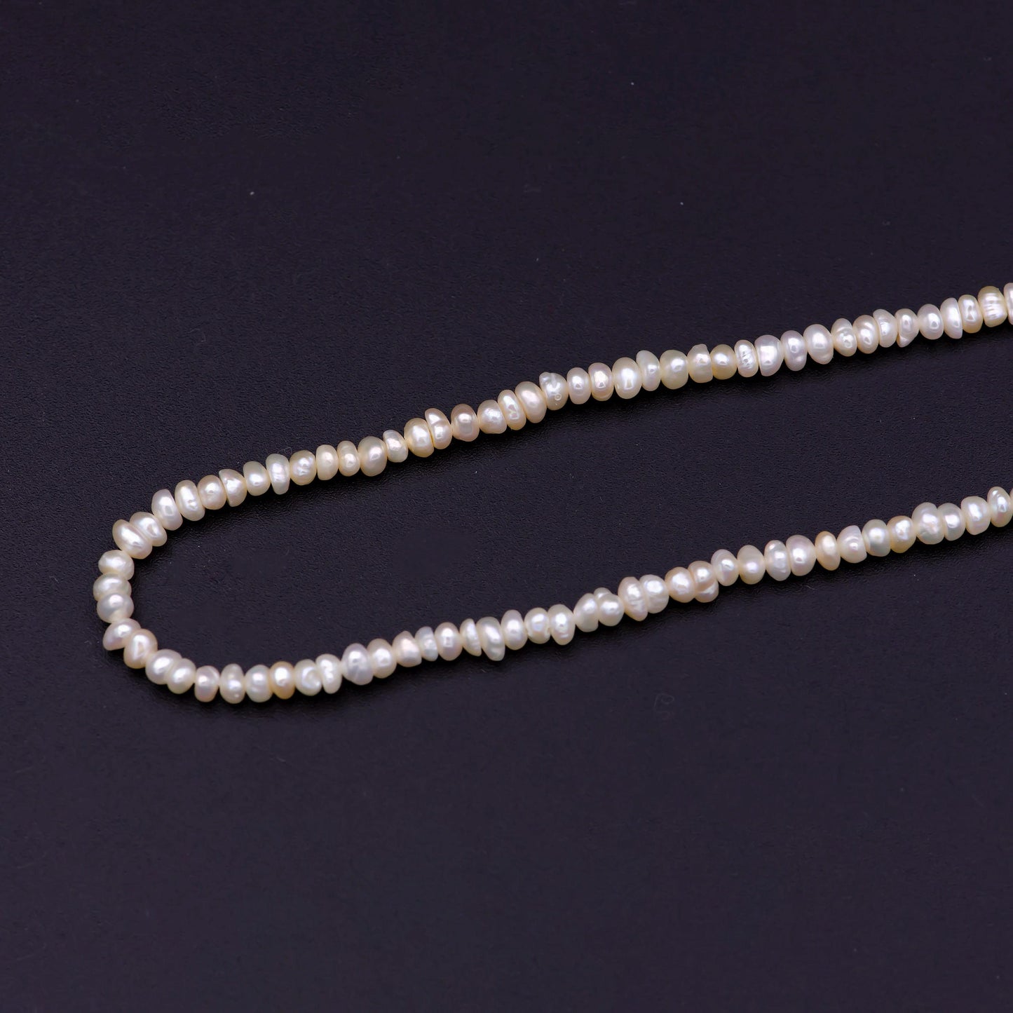 2.9mm-3.8mm white potato freshwater pearls,seed pearl,small size pearl, genuine pearl bead strand supply for jewelry making wa-570