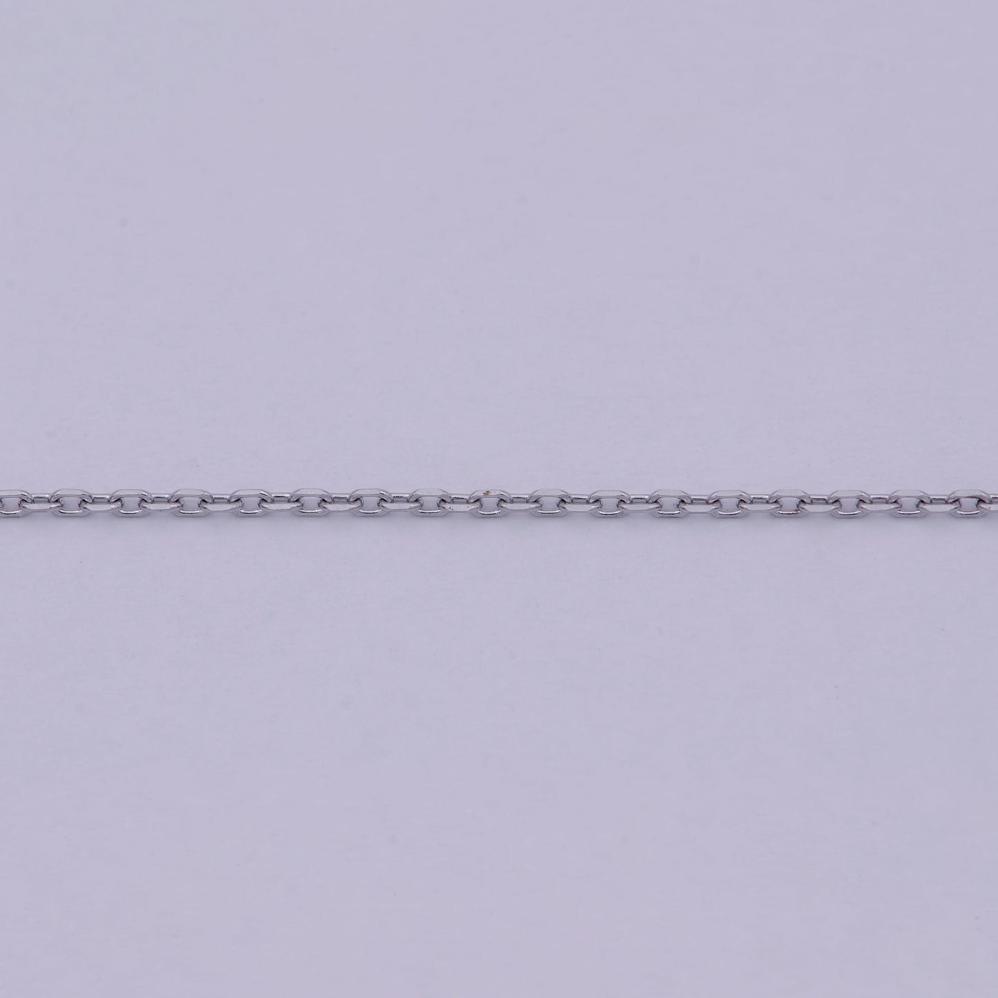 1pc 20'' ready to use adjustable white gold cuban curb rolo necklace chain, layer chain dainty necklace, for pendant charm necklace wa-517