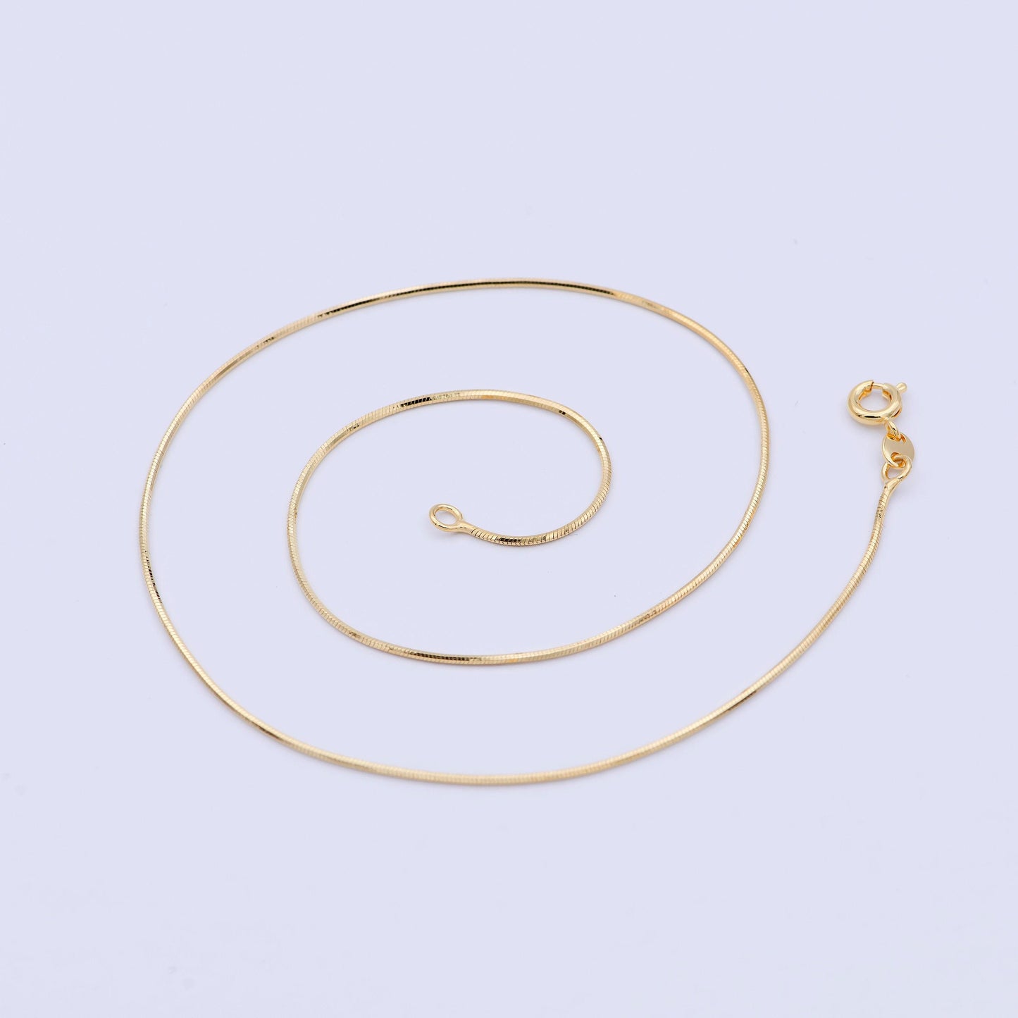 24k gold filled thin mini round snake herringbone chain necklaces 0.9mm chain waterproof gold jewelry minimalist layered necklace wa505