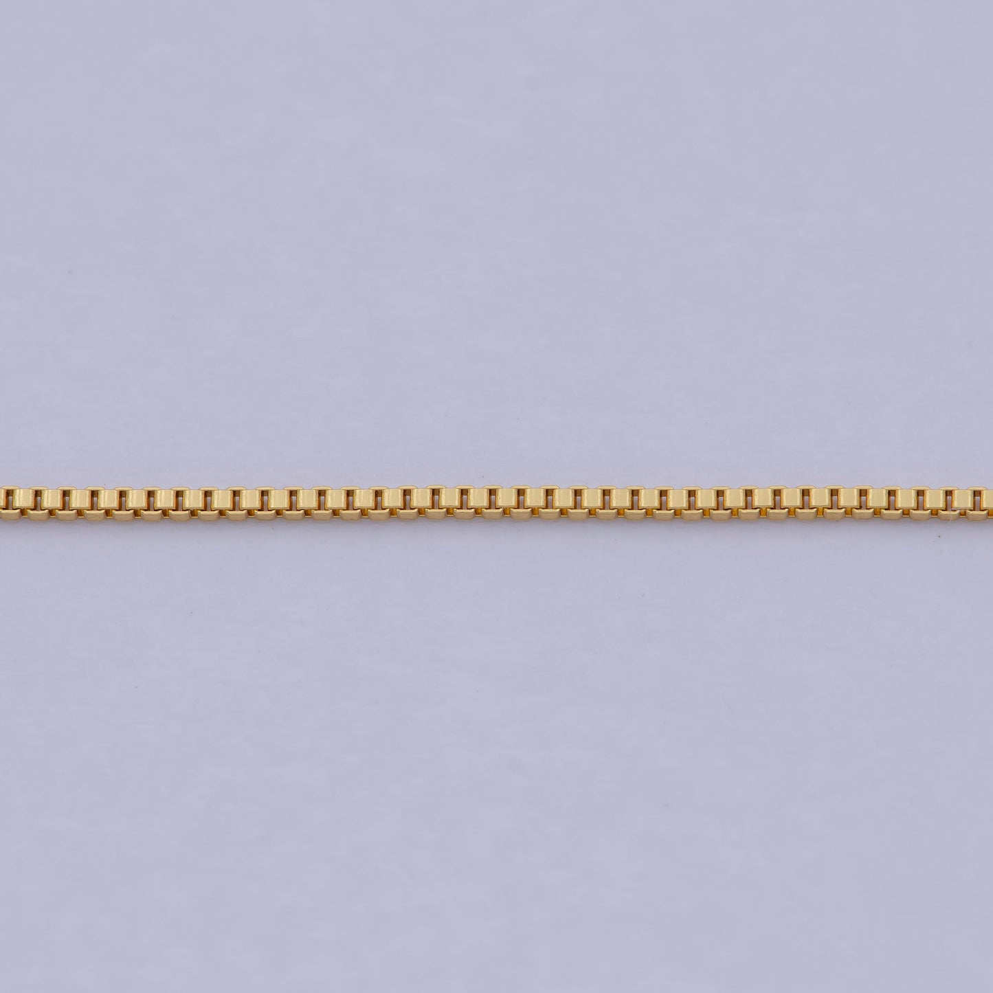 1pc 15.5" ready to wear gold square box chain necklace, layering dainty box chain for jewelry making with pendant charm, wa-503