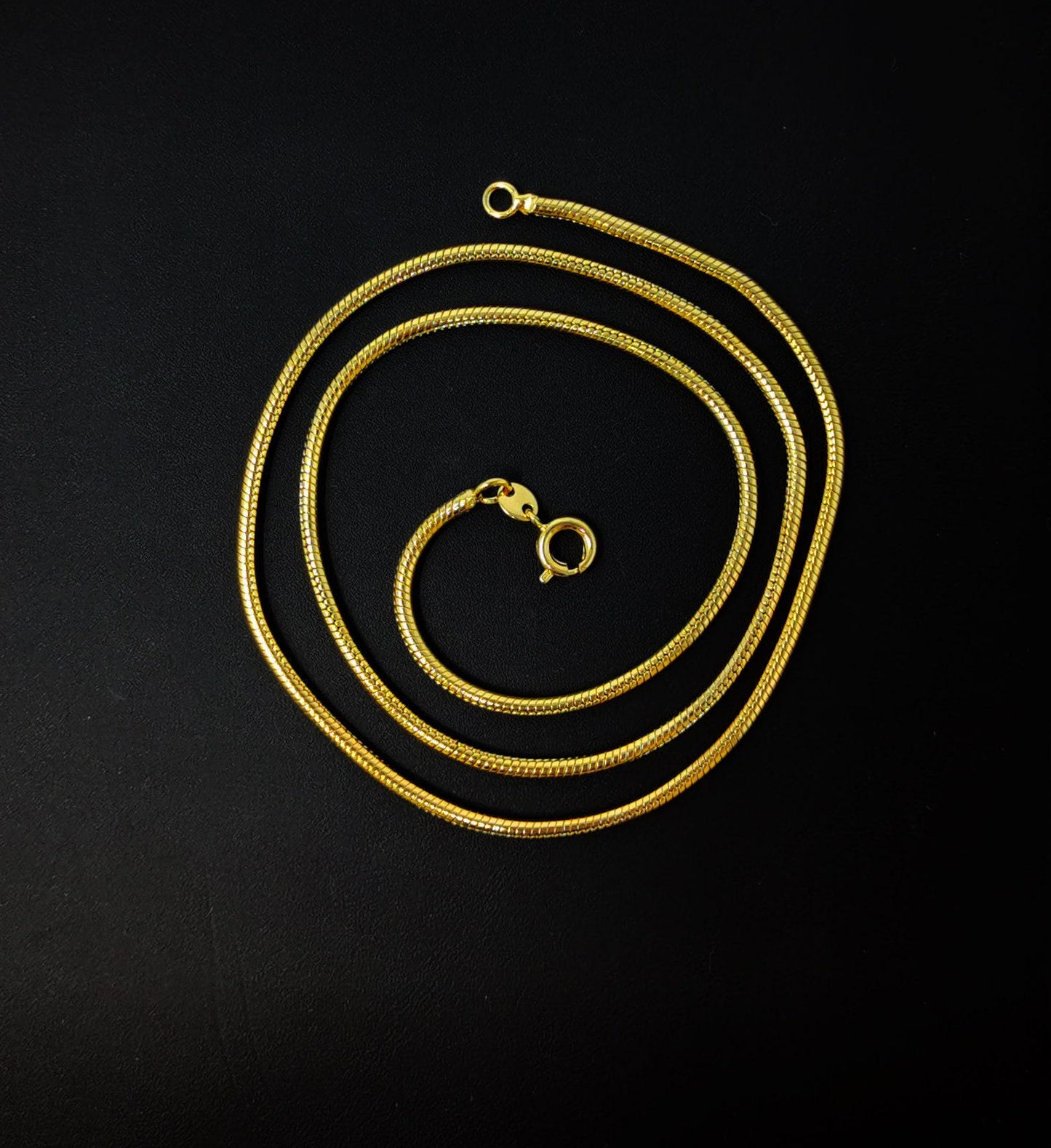 1pc 21.2'' ready to use gold cocoon necklace chain, layer snake chain dainty necklace, for pendant charm necklace making, wa-230