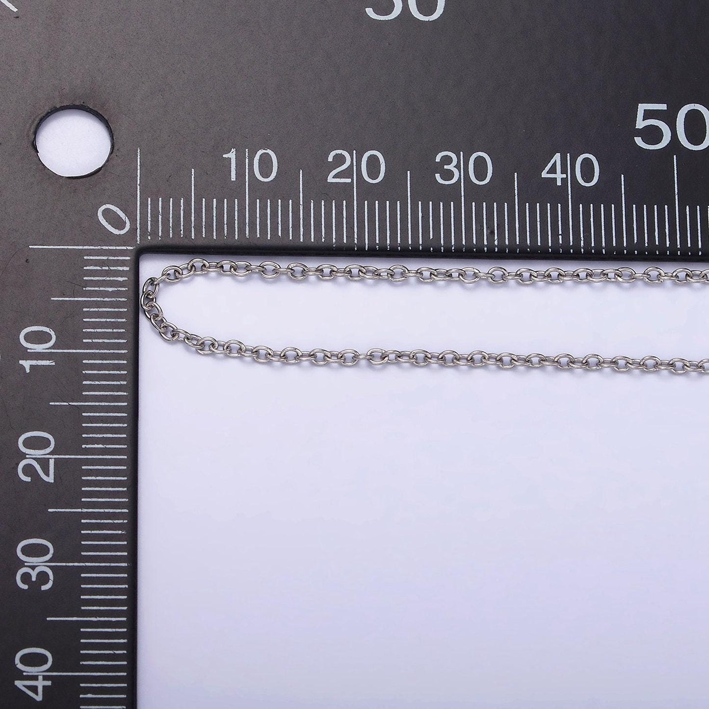 Stainless steel 0.8mm dainty cable chain 18 inch layering chain necklace | wa-2110