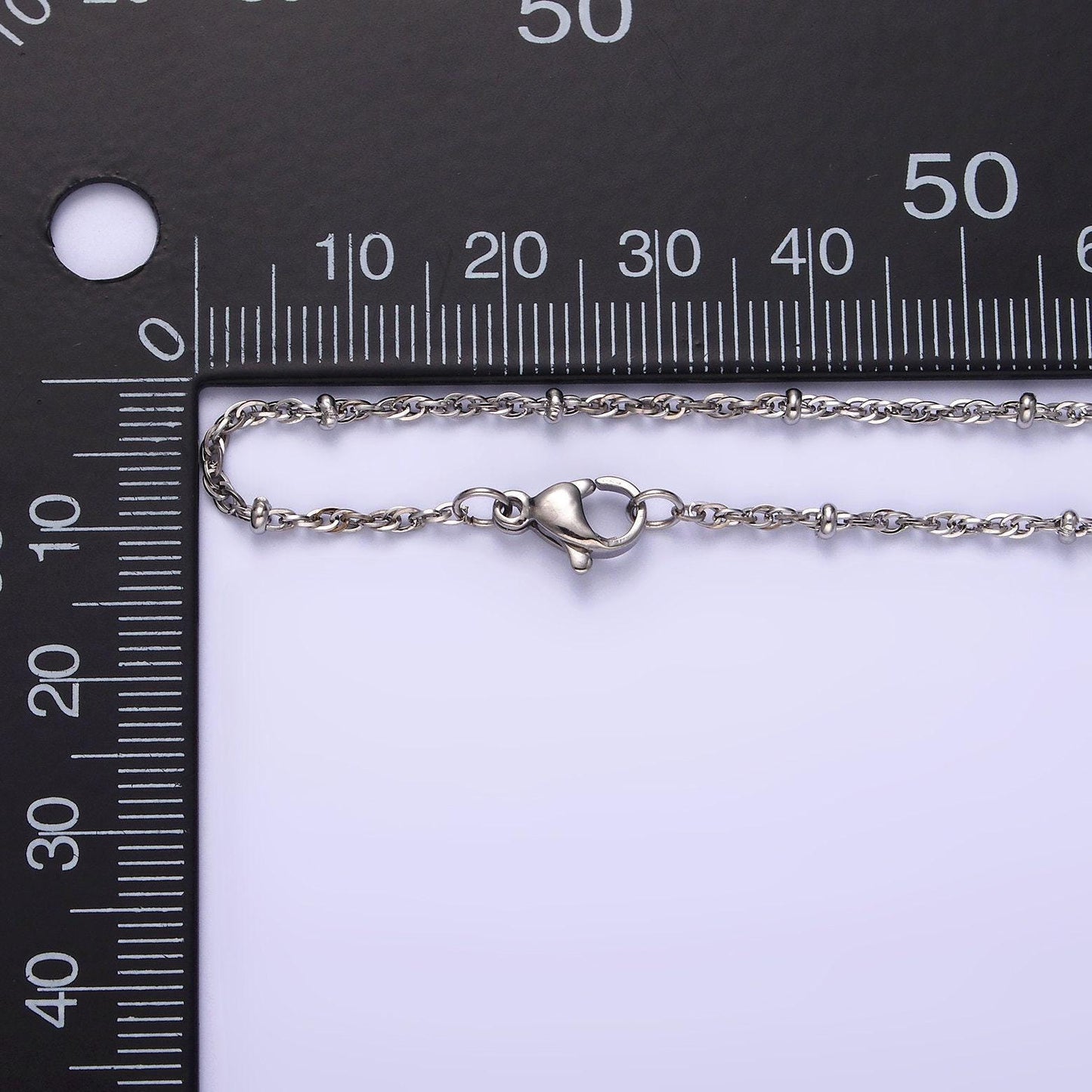 Stainless steel 2mm satellite singapore 18 inch layering chain necklace | wa-2102