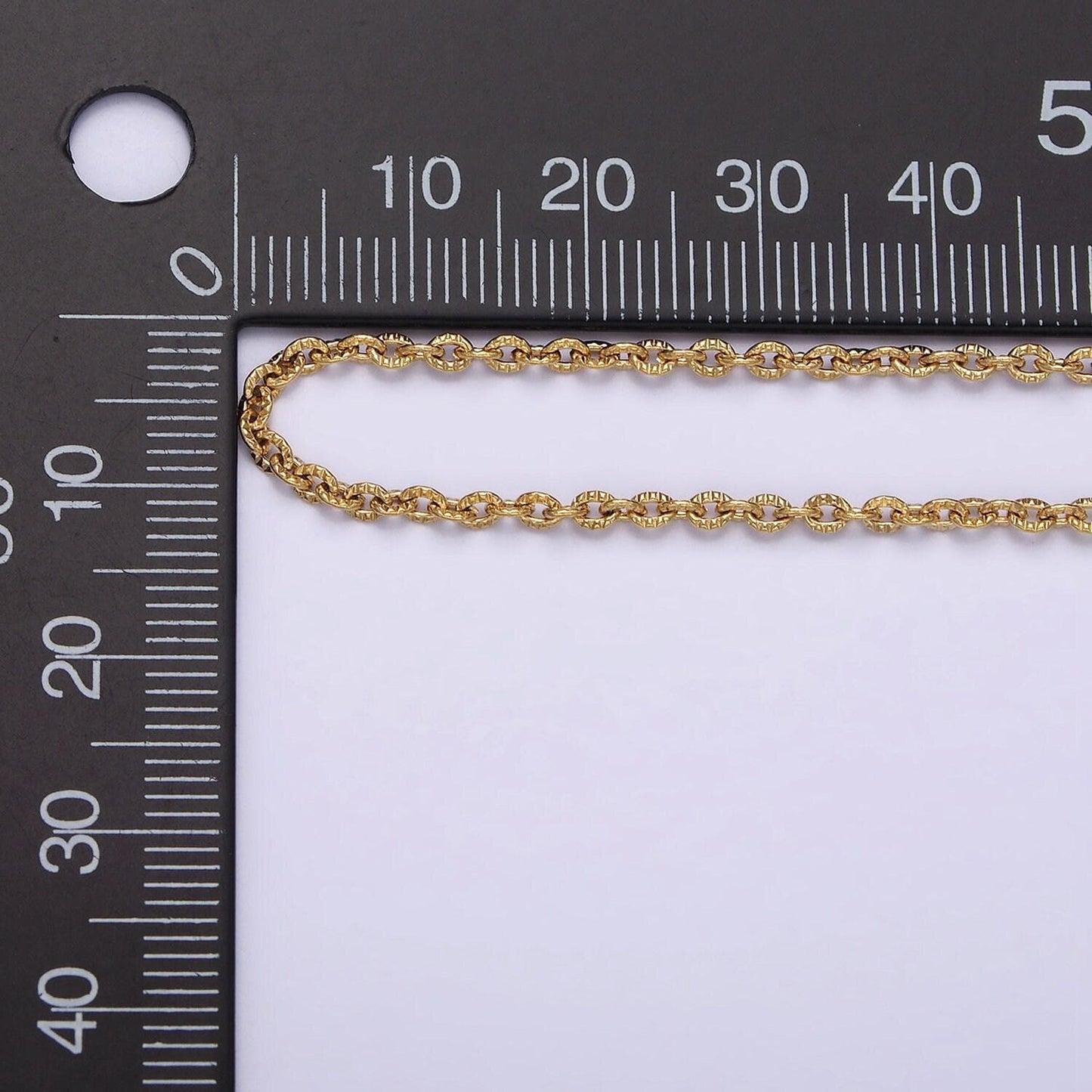 Stainless steel 2mm sunburst cable 18 inch layering chain necklace in gold & silver | wa-1994 wa-2107