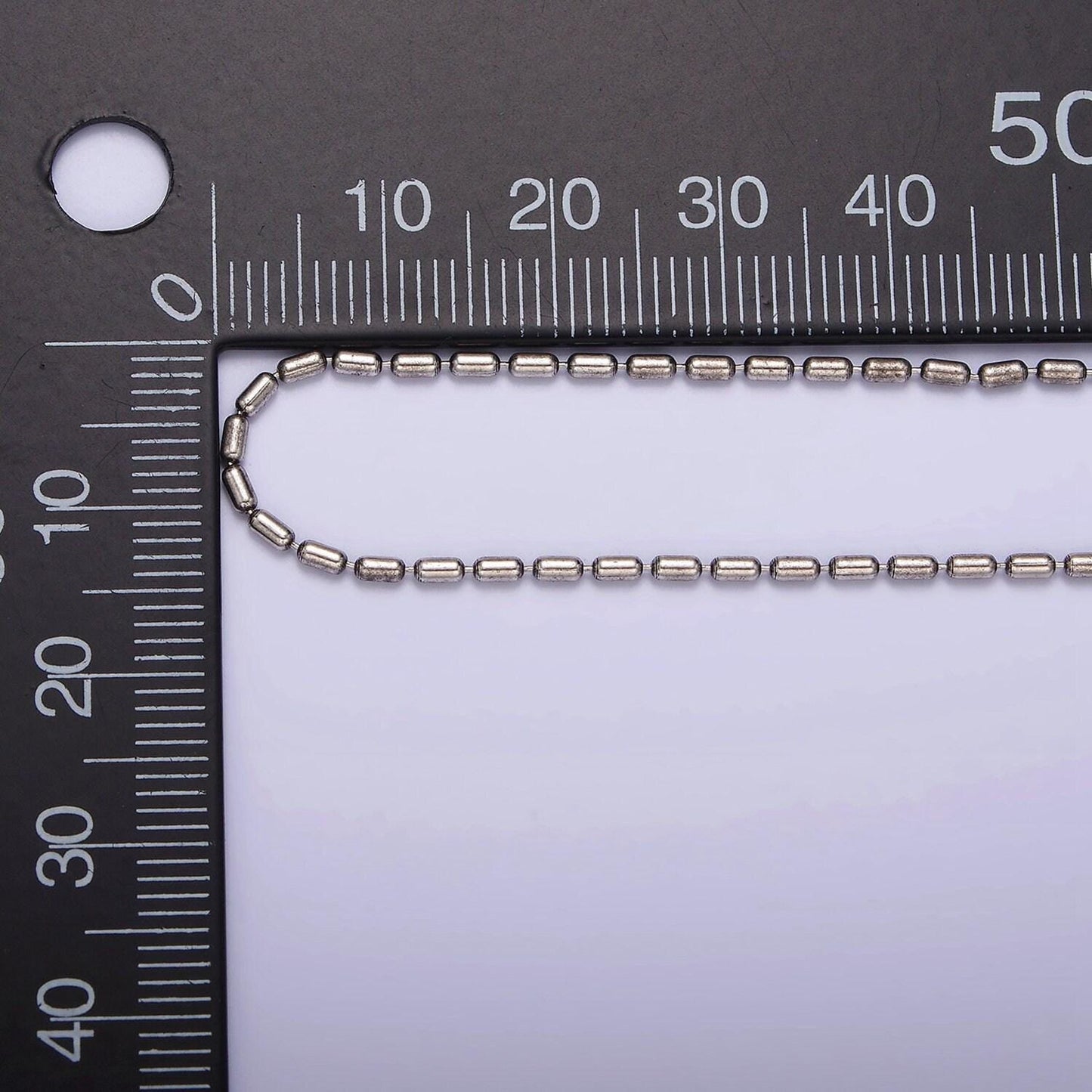 1.4mm tube 925 sterling silver chain necklace tiny cylinder necklace chain, dainty tube cable minimalist jewelry wa-1978
