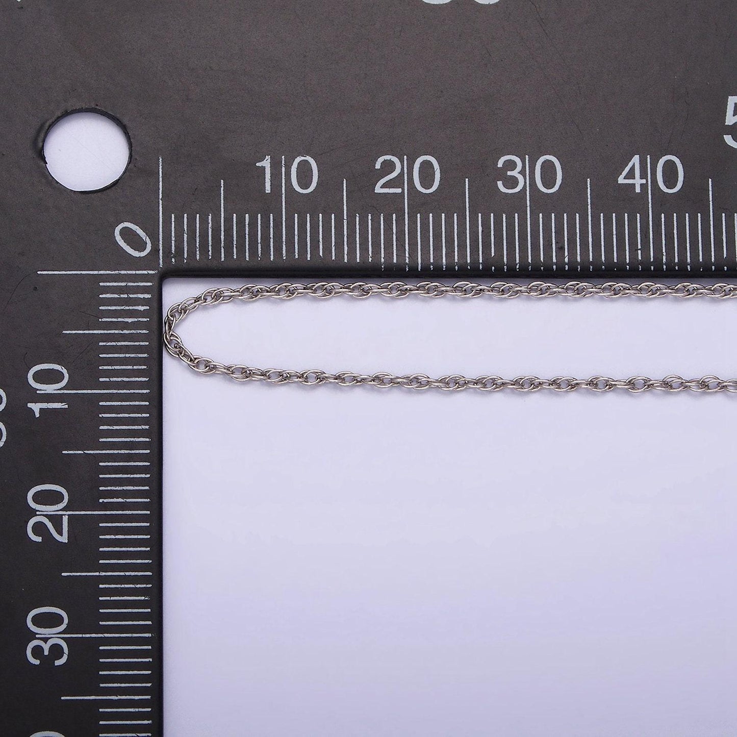 Ready to use cable necklace chain, layer dainty s925 sterling silver necklace 15.35 inch + 2 inch extender wa-1962