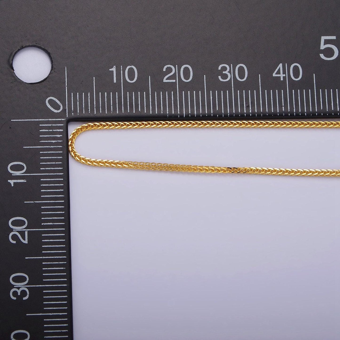 24k gold vermeil curb necklace chain, 925 sterling silver necklace chain w/ heavy 24k gold plated 18.5 inch | wa1959