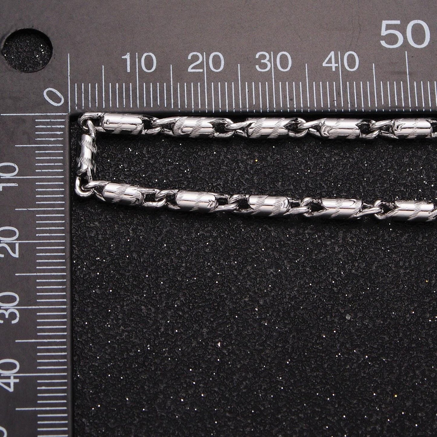 Silver tube bar chain necklace 21.75 inch necklace for layer necklace wholesale chain for jewelry making supply wa-1607
