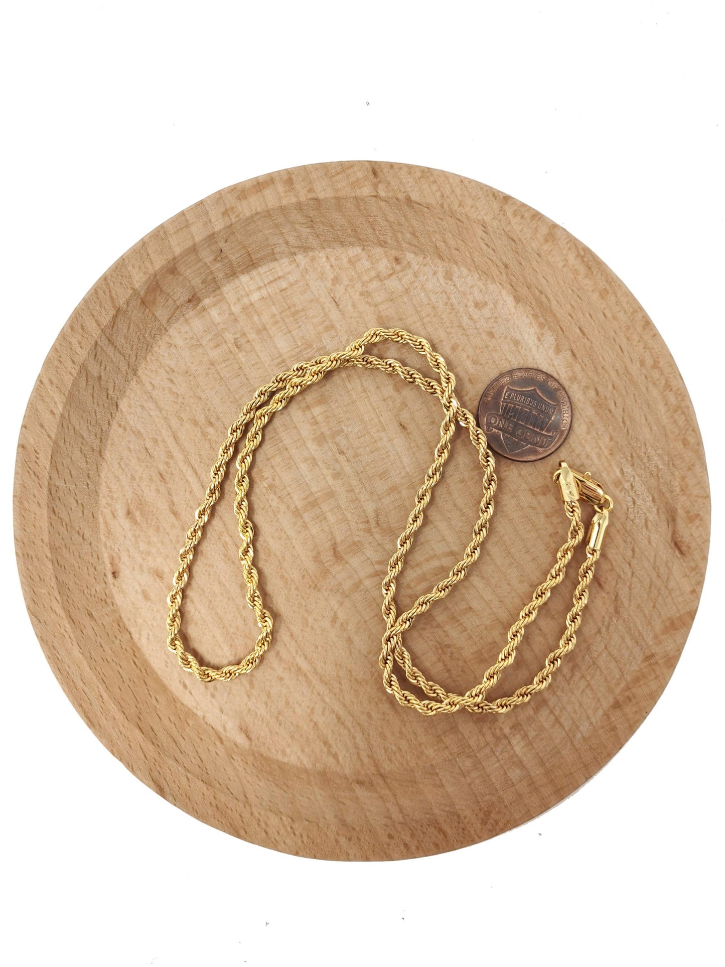 1pc 19.6'' ready to use gold rope necklace chain, layering rope chain dainty necklace, for pendant charm necklace making,cn-600