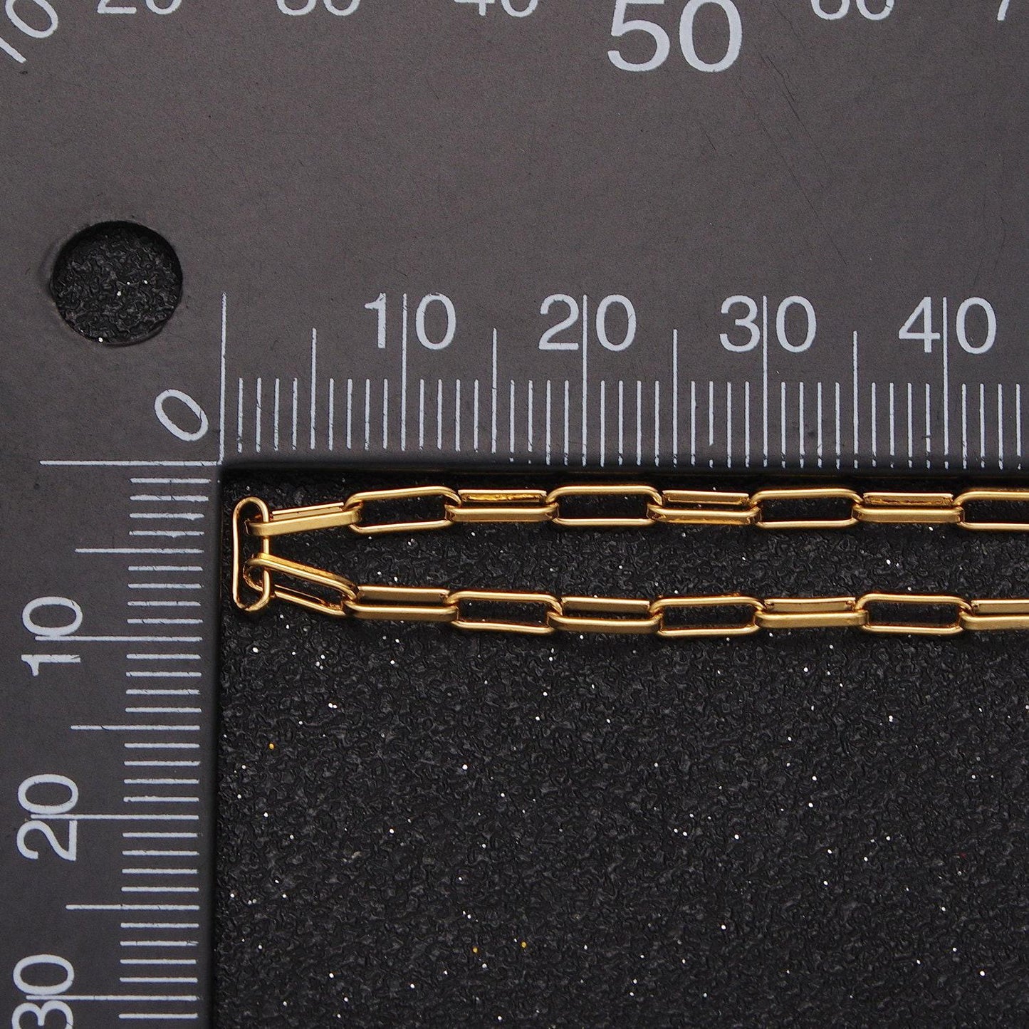 24k gold filled 2.5mm paperclip unfinished gold & silver bulk wholesale jewelry making chain | roll-998, roll-999