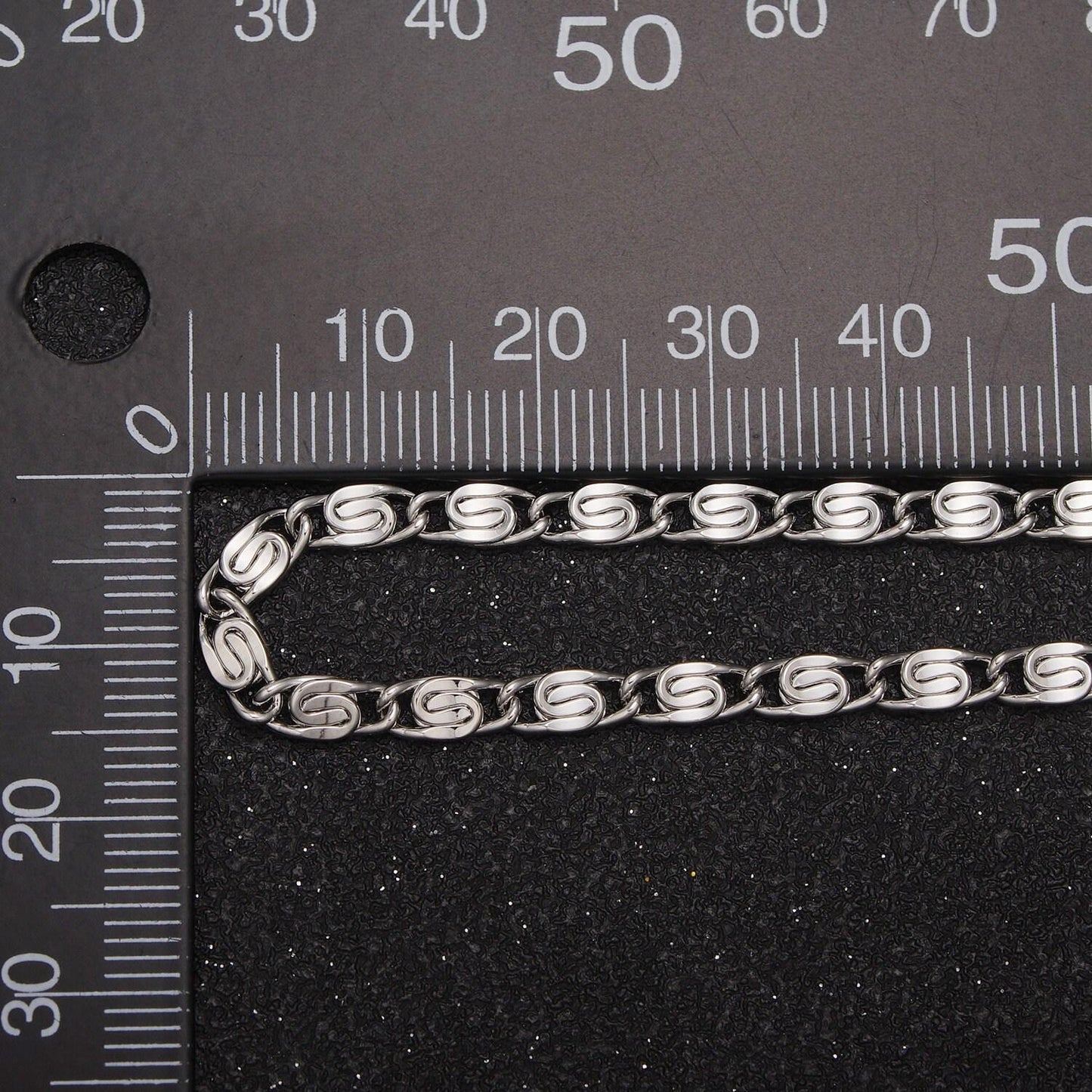 24k gold filled scroll chain by yard, 3.5mm width silver & gold color, wholesale bulk roll chain for jewelry making, 682