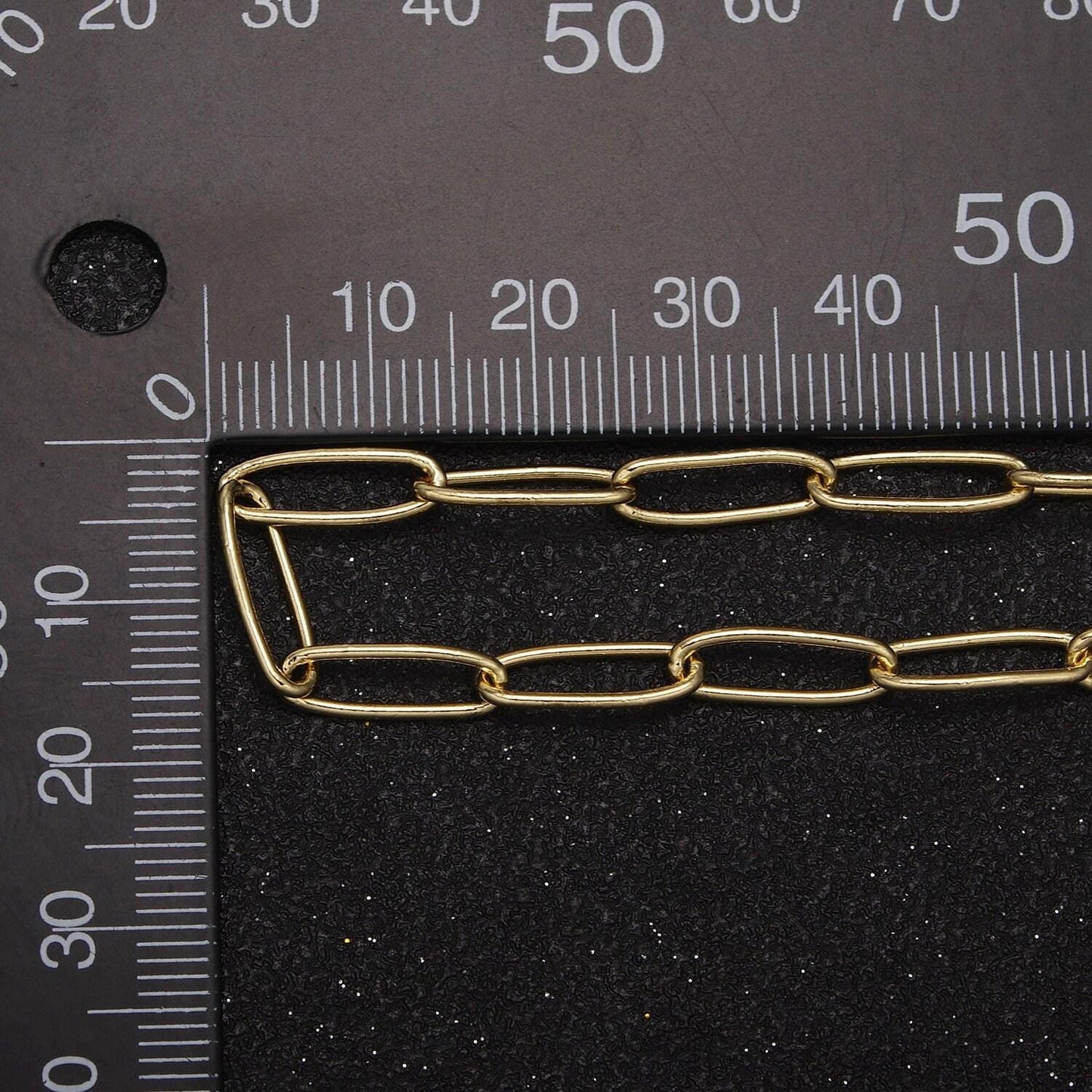 24k gold filled dainty cable paperclip chain, 14x5mm width cable silver & gold chain, wholesale bulk roll chain for jewelry making, 678
