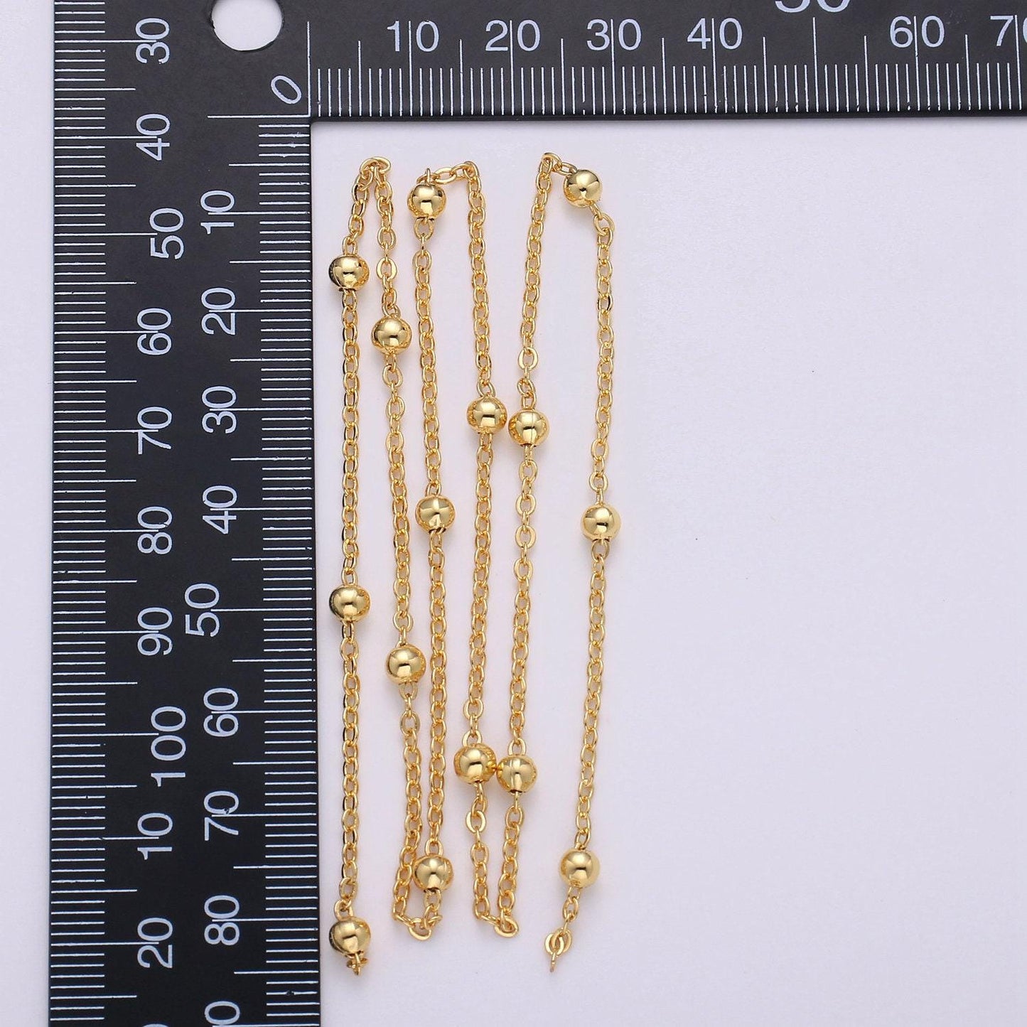 Satellite chain by yard, beaded chain, high quality bulk chain for jewelry necklace, bracelet, anklet supplies, 139