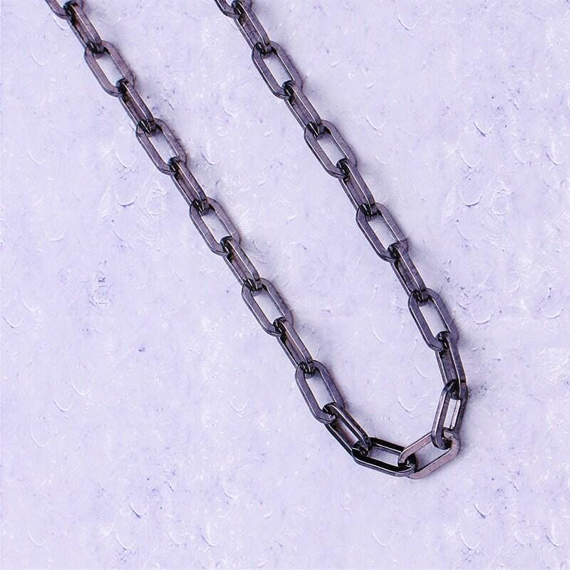 14k gold oval paperclip dainty chain by yard, elegant paperclip specialty link chain by foot, chain size 7x3mm,121,122,123,124