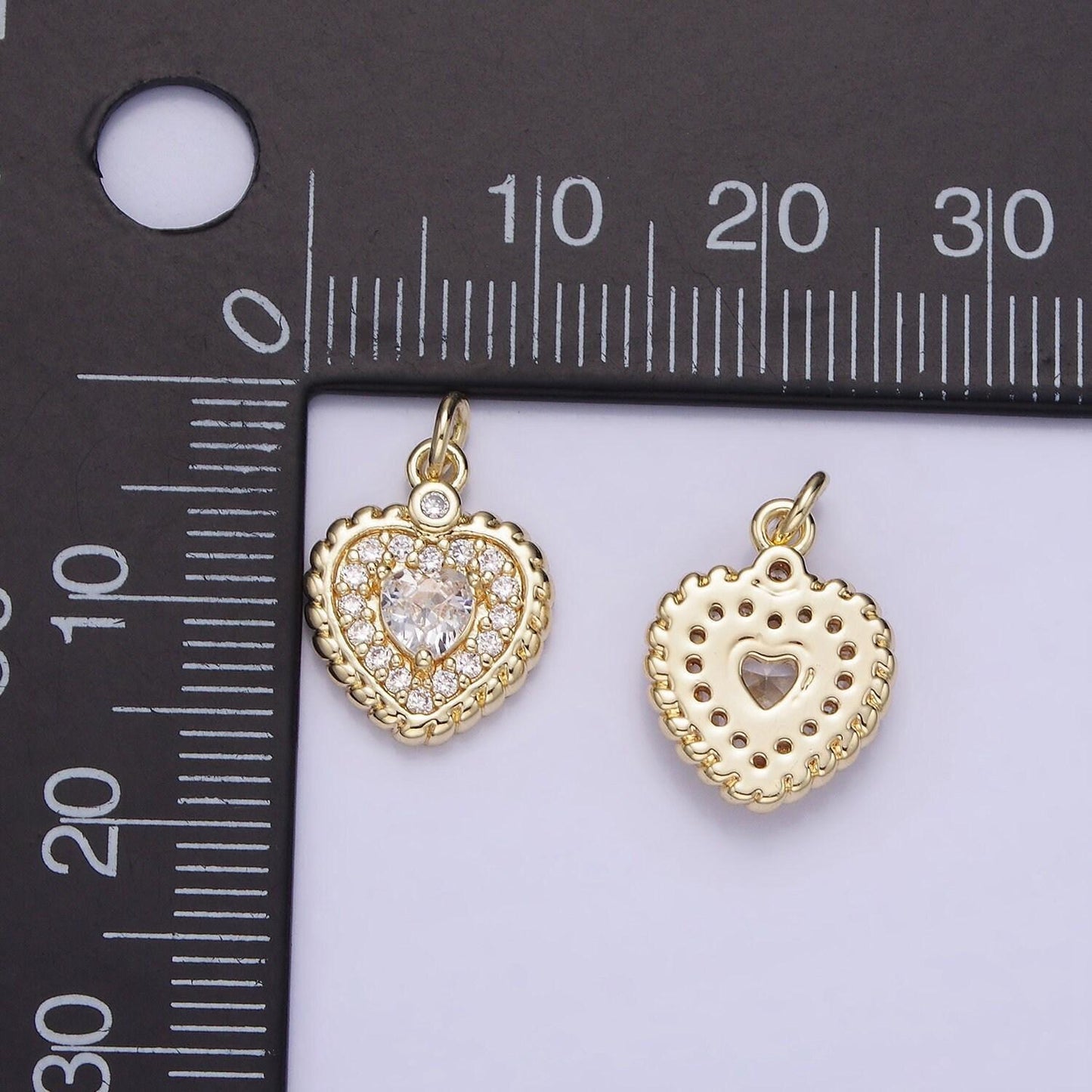 Mini gold heart pendant necklace 14k gold filled heart charm necklace micro pave love, heart charm necklace bracelet earring supply ag721