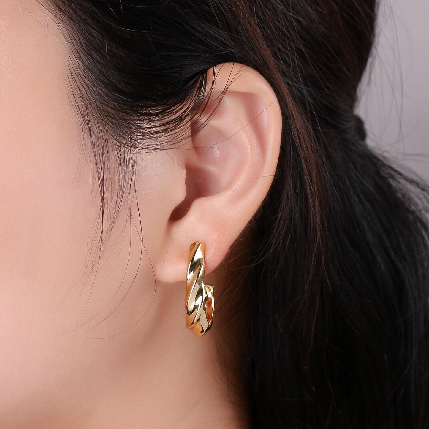 2pcs 14k gold circular hoop earring, earring supplies for diy earring jewelry, earring supply diy findings, perfect for diy earrings